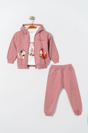 Mc mini clup SİNCAP BSKLI KIZ BEBEK MEVSİMLİK 3 LÜ TKM