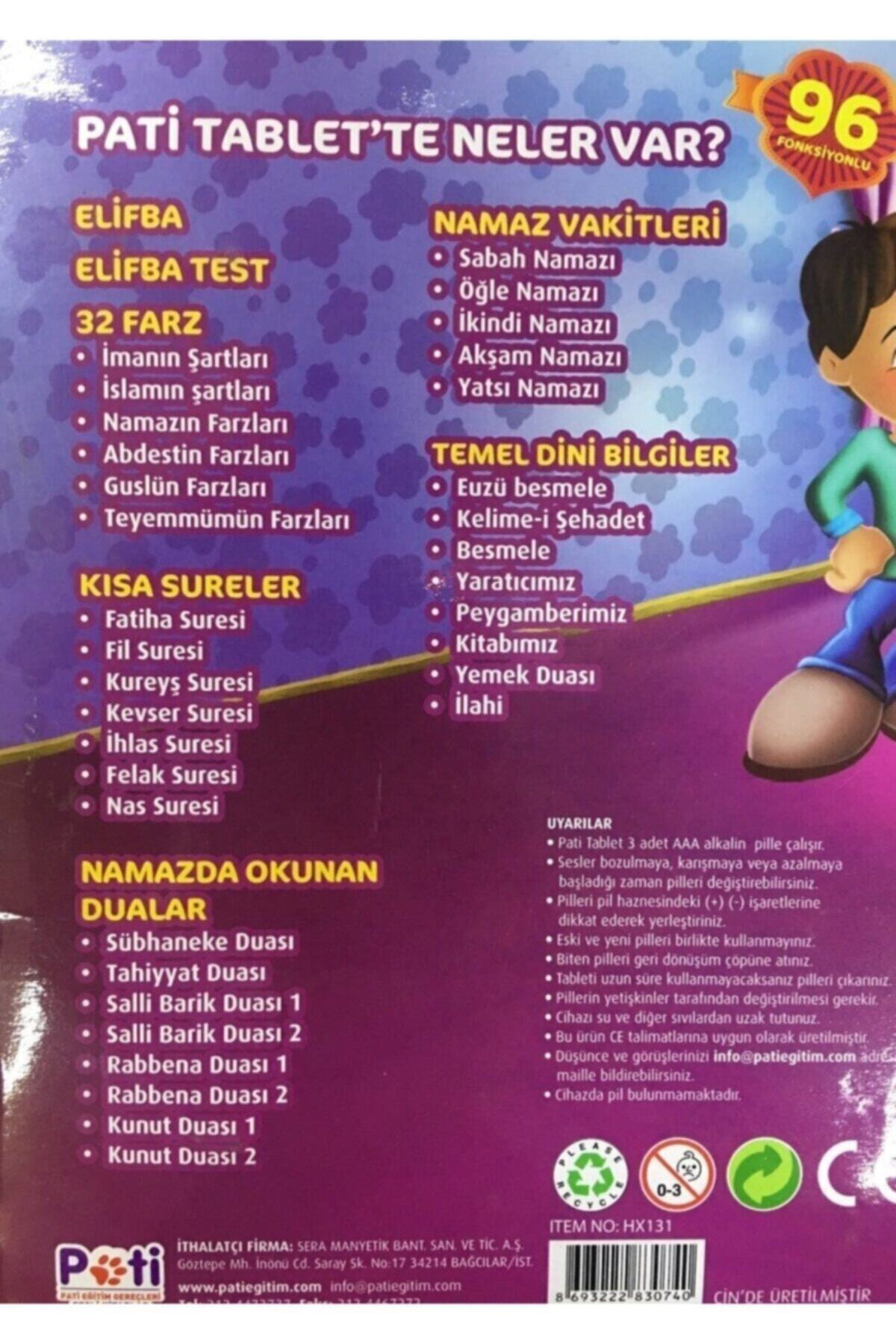 Azim Dağıtım Çocuklara Dini Bilgiler Oyun Tableti Sesli Elifba Namaz Sureleri Ve Dini Bilgiler Pati fotoğrafı 3 (önizleme)