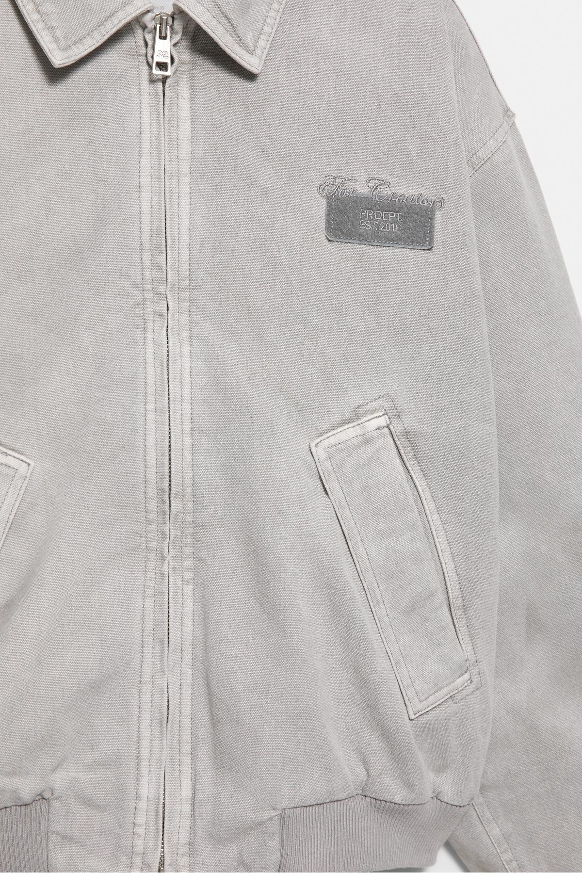 Pull & Bear  İşlemeli yama detaylı ceket - Görsel 8