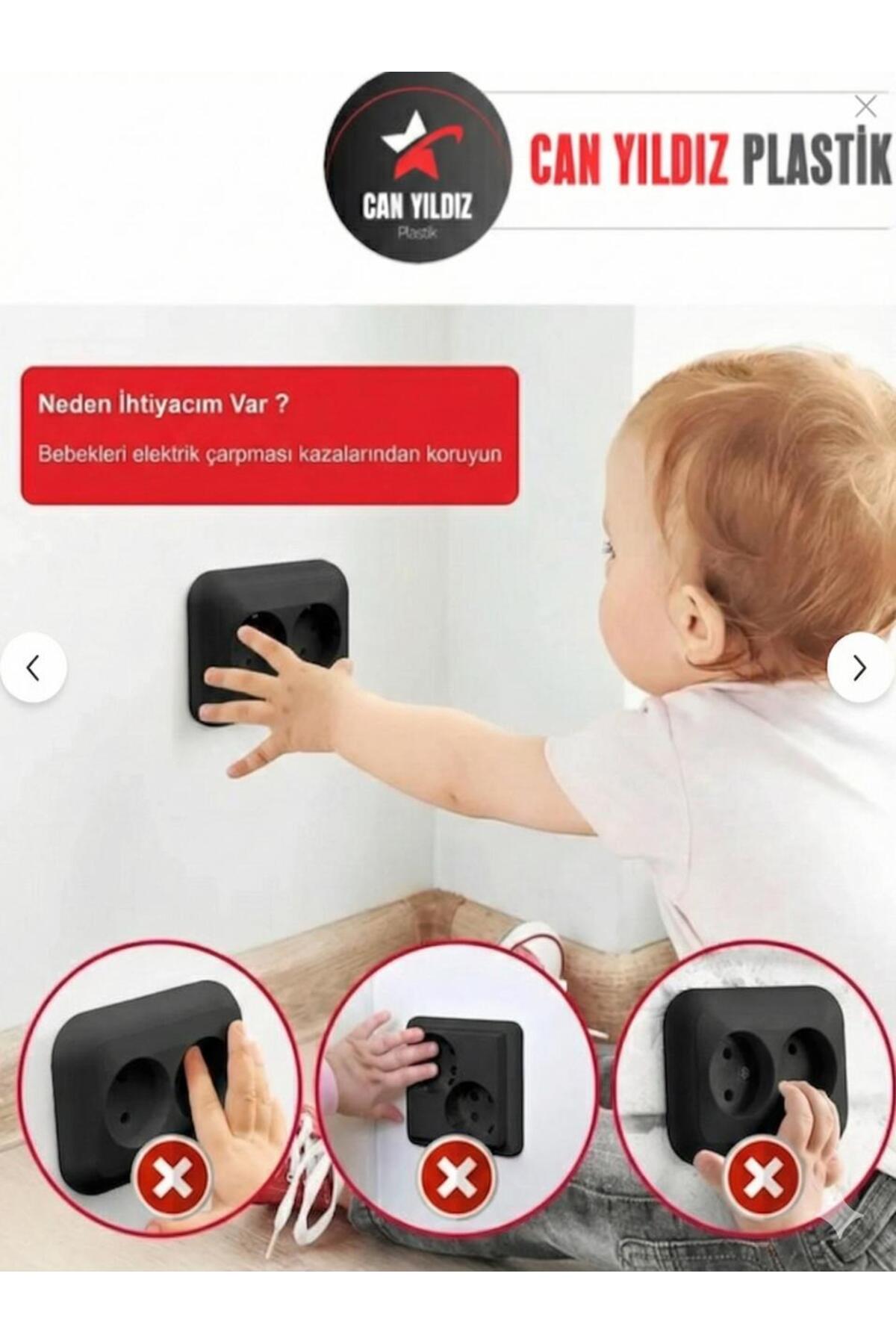 CAN YILDIZ PLASTİK Priz Kapağı, Bebek Ve Çocuk Güvenlik Koruma Piriz Kapatıcı, Priz Koruyucu fotoğrafı 2 (önizleme)
