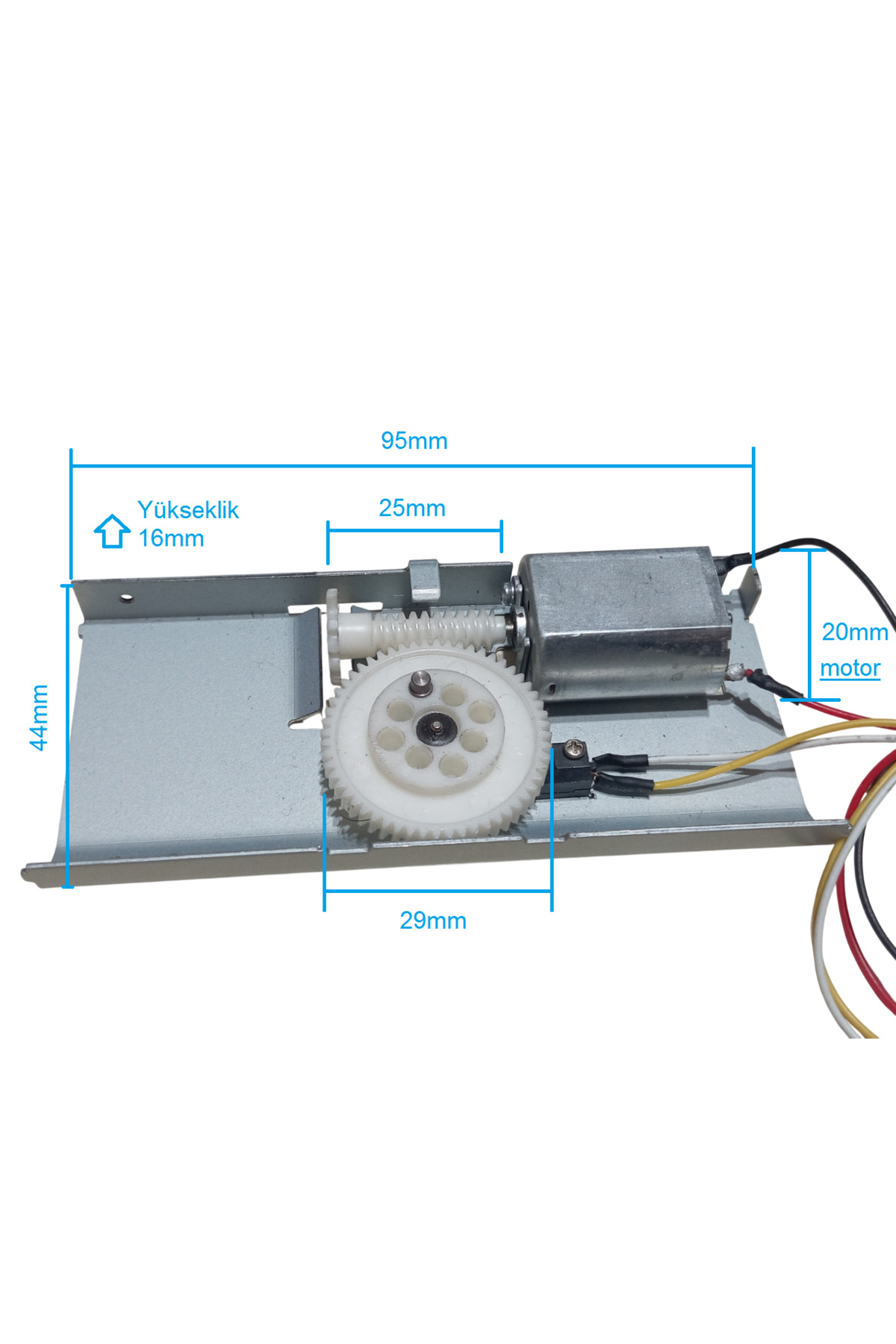 Devre Dünyası DC 3-12V DC Motor 90 Derece Güç Aktarımlı Dişli