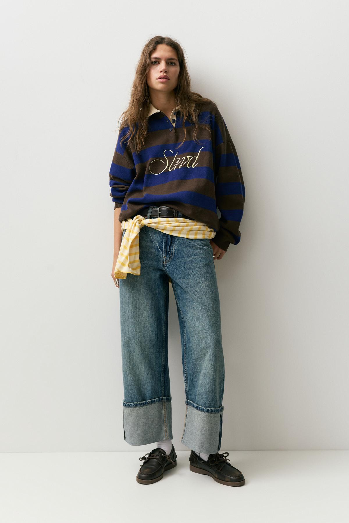 Pull & Bear  STWD örgü polo - Görsel 3