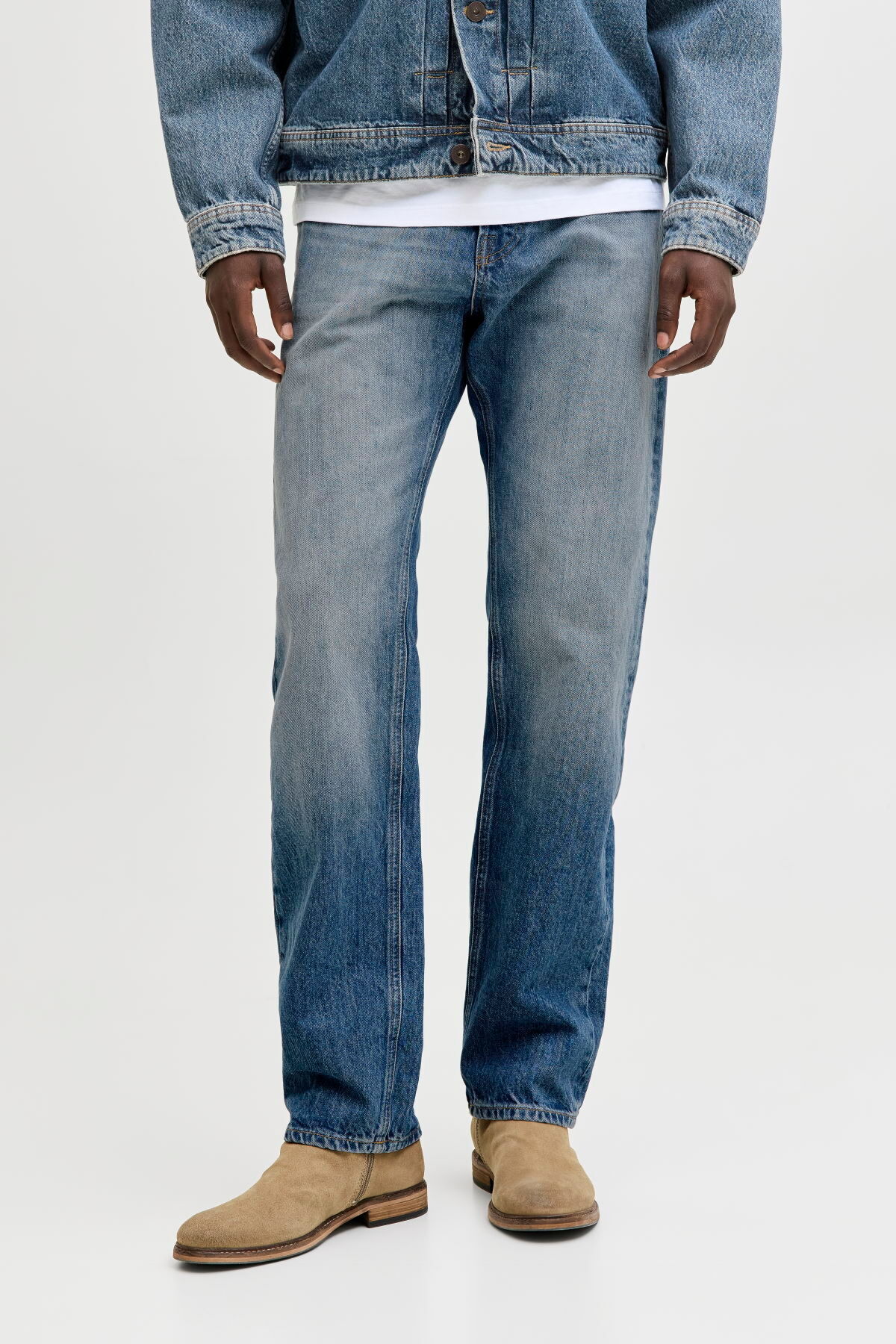 شلوار جین مردانه راسته فاق بلند | جک اند جونز Jack & Jones 12294314 - تصویر 2
