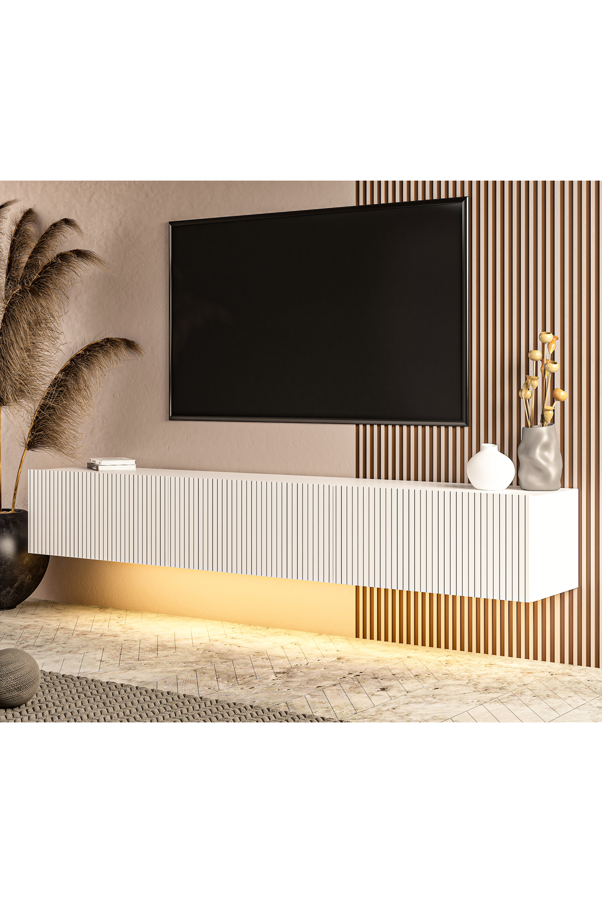 Island 180 cm Daylight Led Light TV Stand, TV Unit, Wall Unit