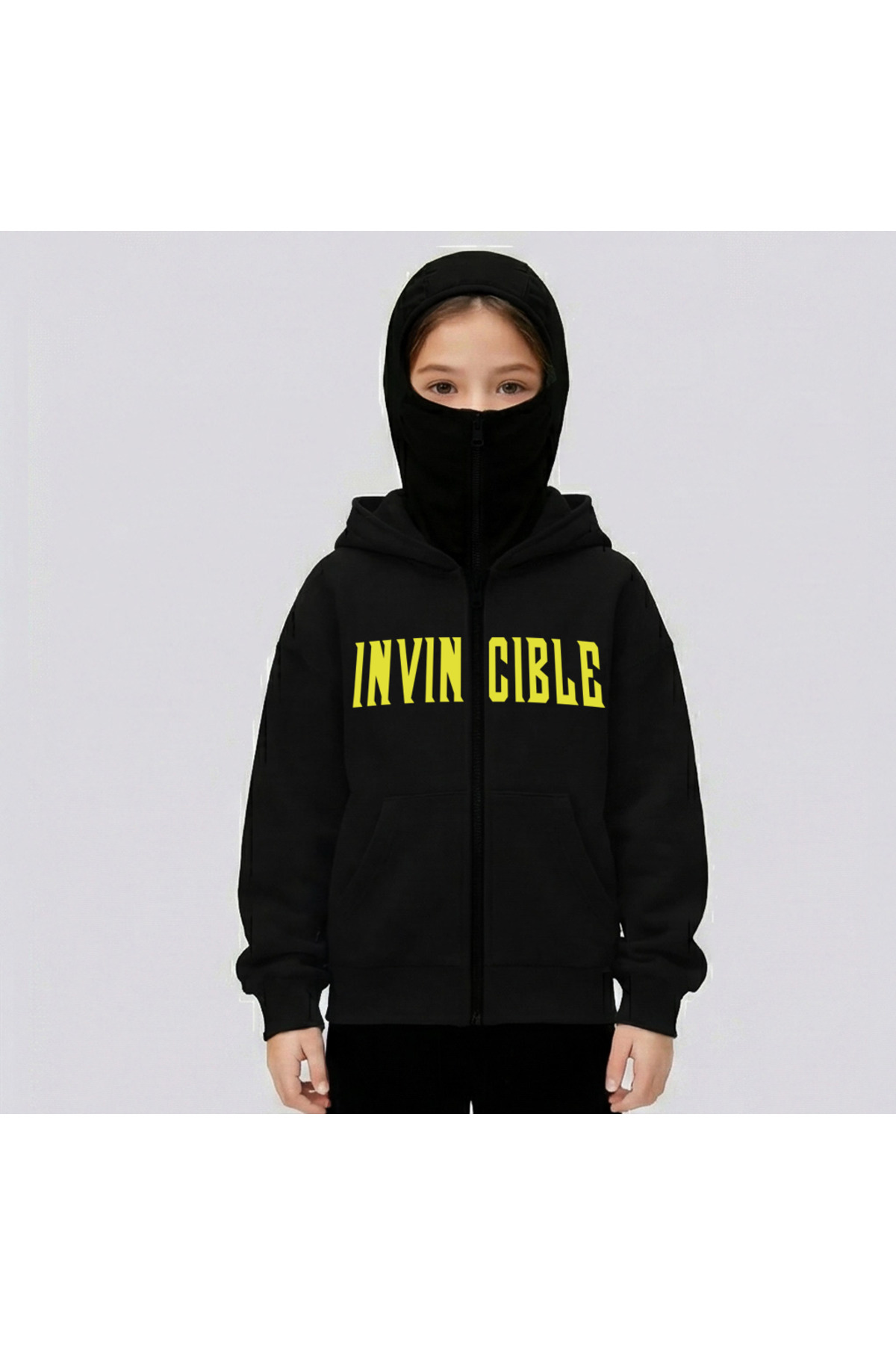 メンズウェア TANGRAM / LOGO HEAVY WEIGHT HOODIE VERTICAL SLANT LOGO DOUBLE KNIT FULL ZIP HOODIE BLACK TGA-MF41
