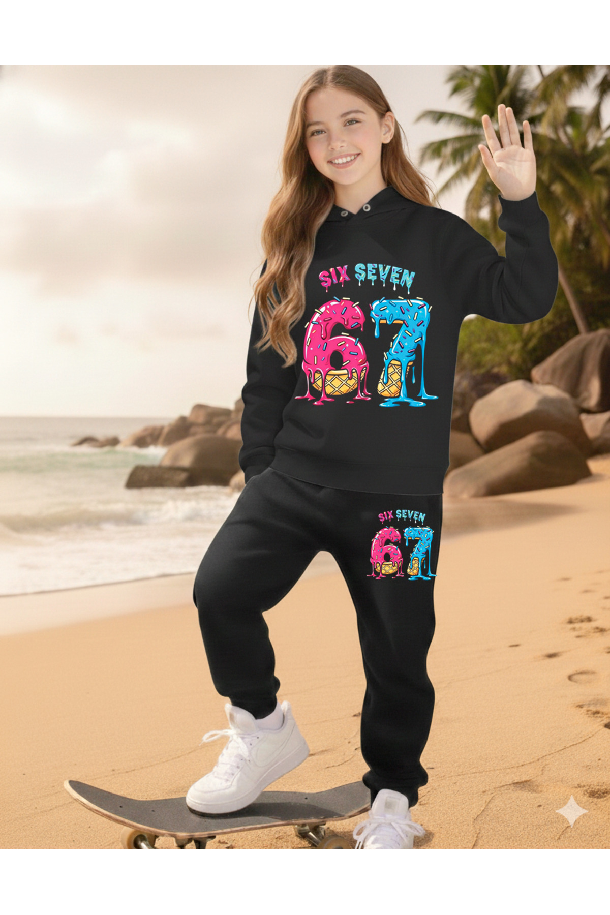 SIX LOVER PRINTED GIRLS TRACKSUIT SET, 67 DESIGNS