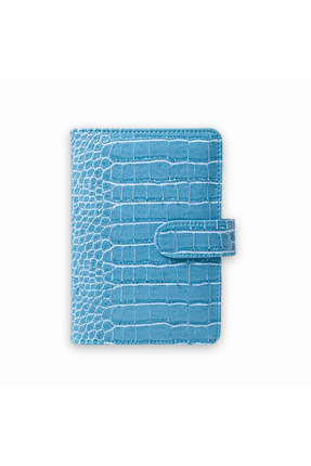 BE SO BUSY – The System Planner | Tarihsiz, Ice Blue Kroko Desenli Orta Boy P...