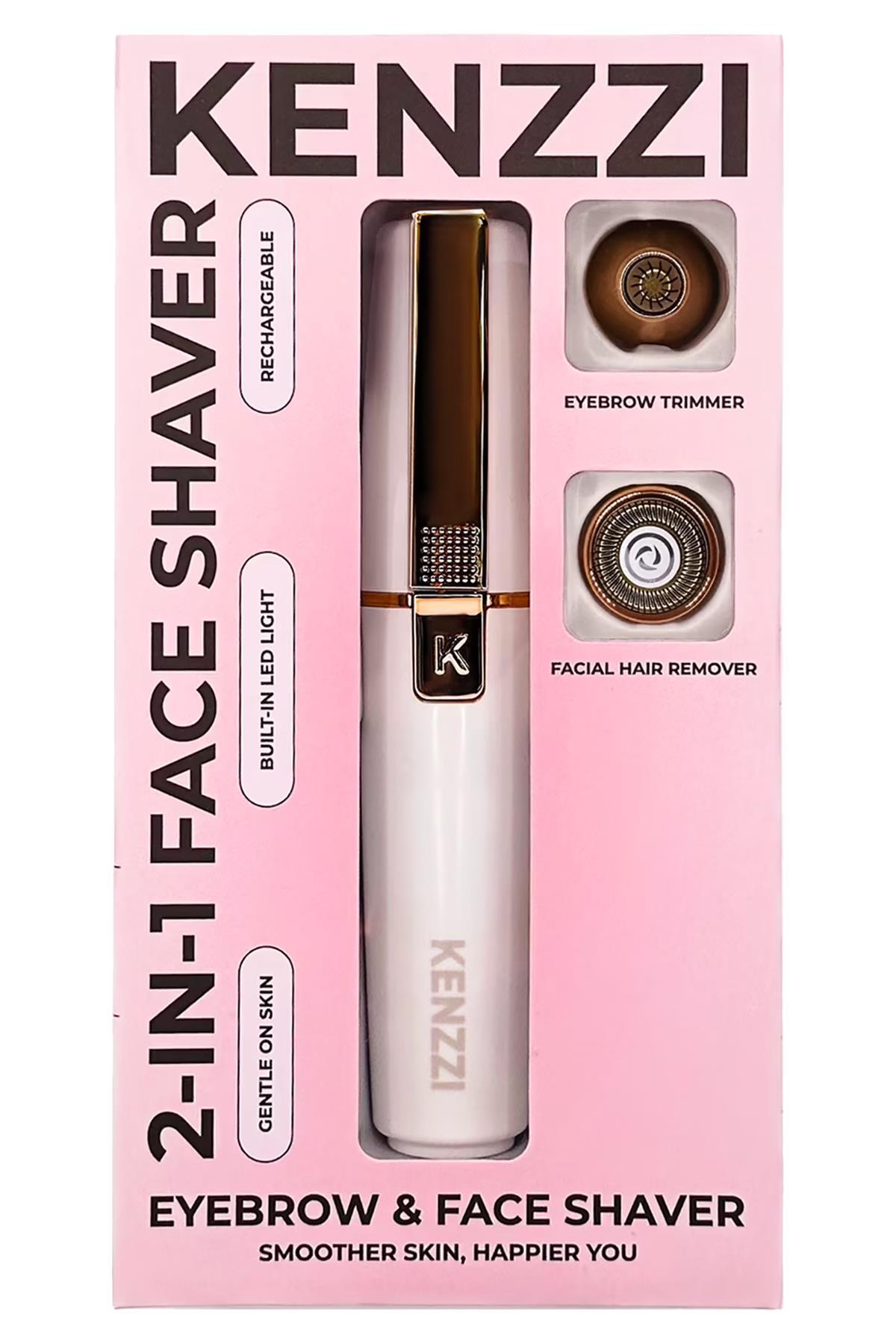 Kenzzi Şarjlı LED Işıklı Yüz ve Kaş Şekillendirme Tıraş Makinesi — 850069398545