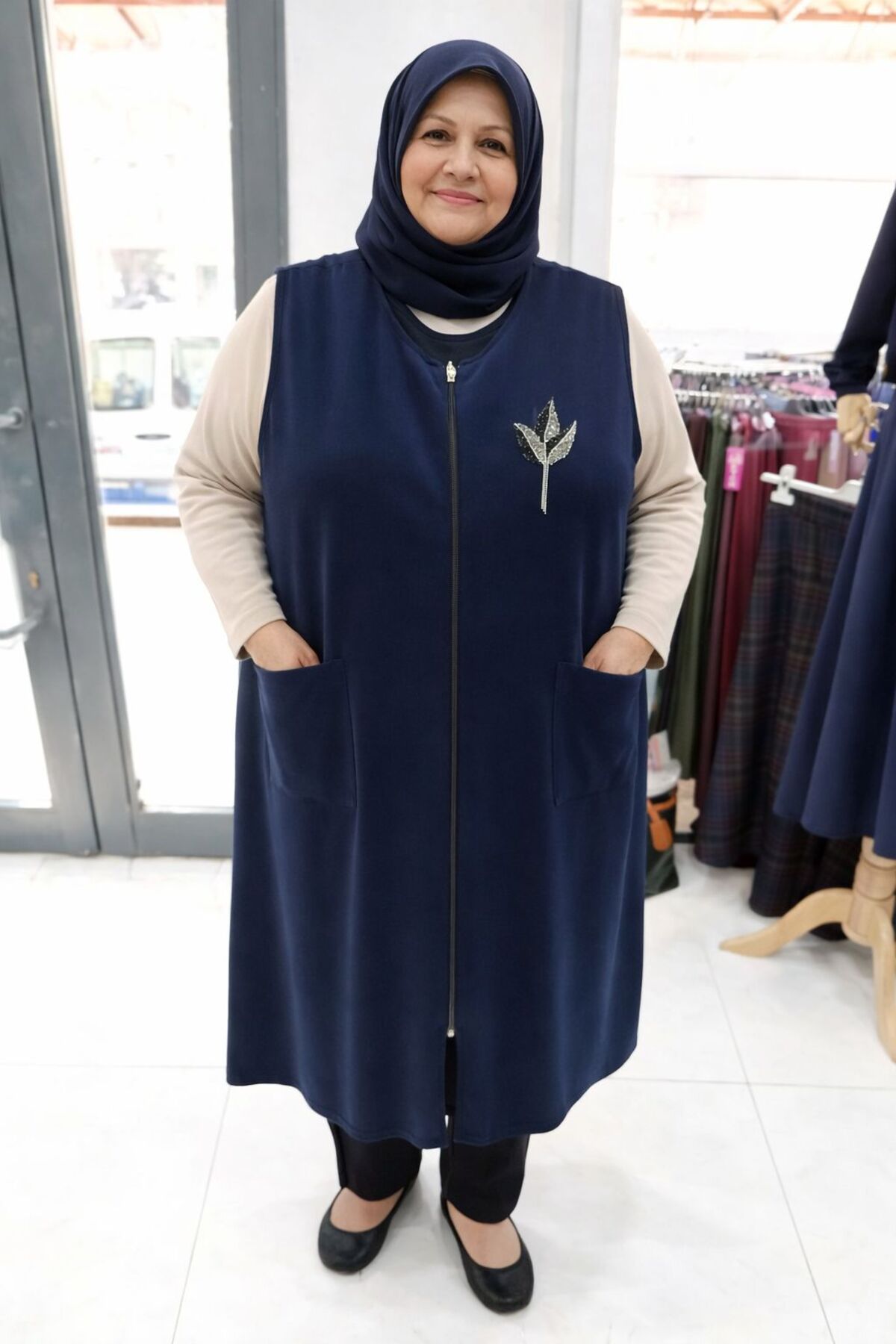Long Combed Cotton Maternity Vest