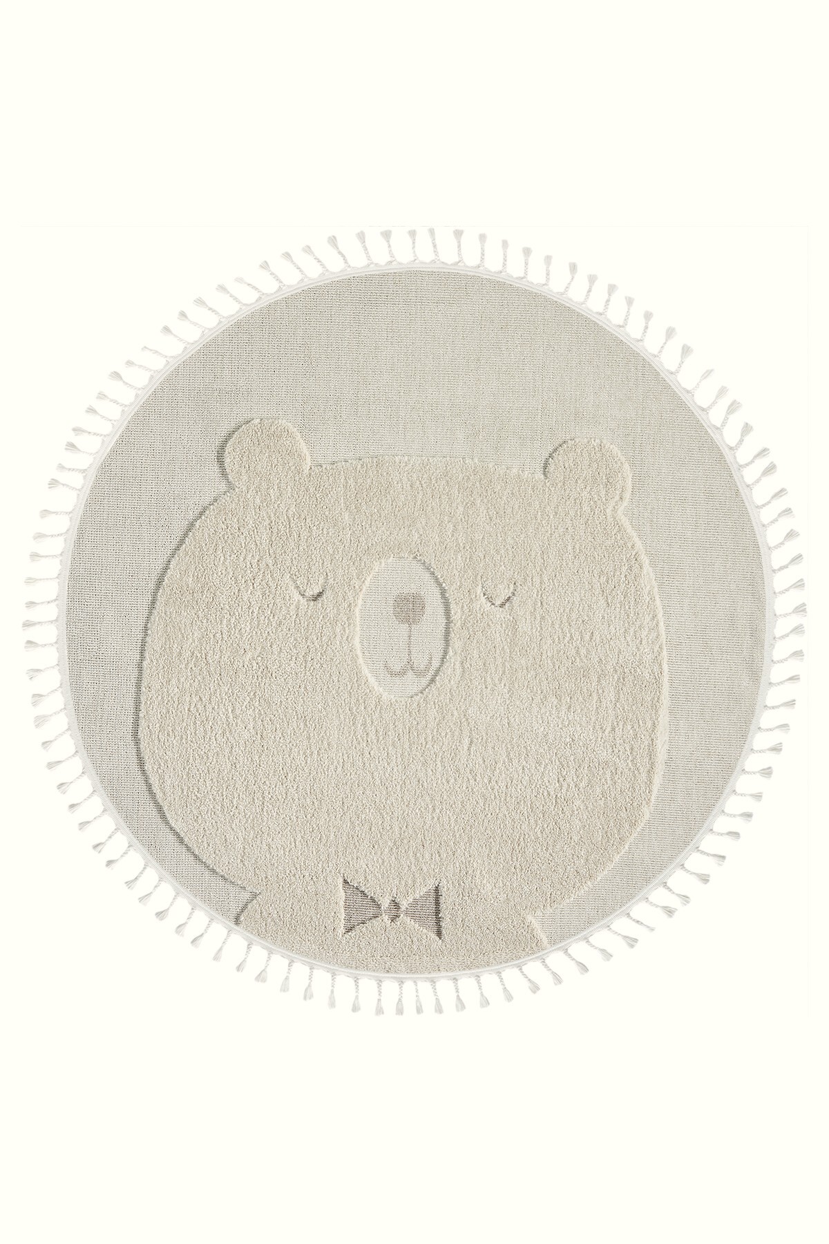 Eliz Home Yuvarlak Daire Dokuma Halı Krem Ayıcıklı Bebek Odası Çocuk Odası Genç Odası Dokuma Halı 24 DAİRE fotoğrafı 5 (önizleme)