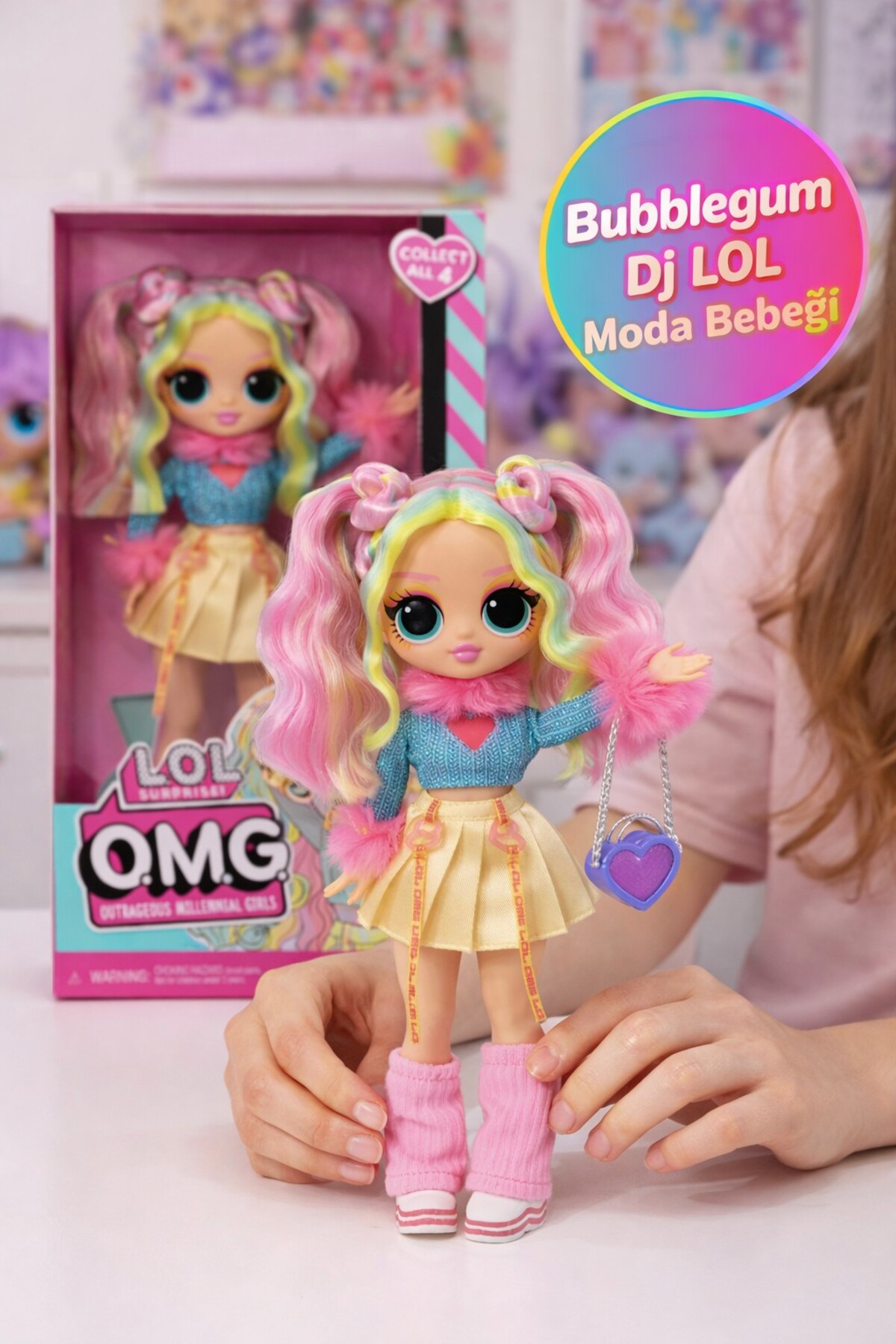 TOYFEST Lol Surprise Omg Bubblegum Dj Moda Bebek Pencereli Kutu