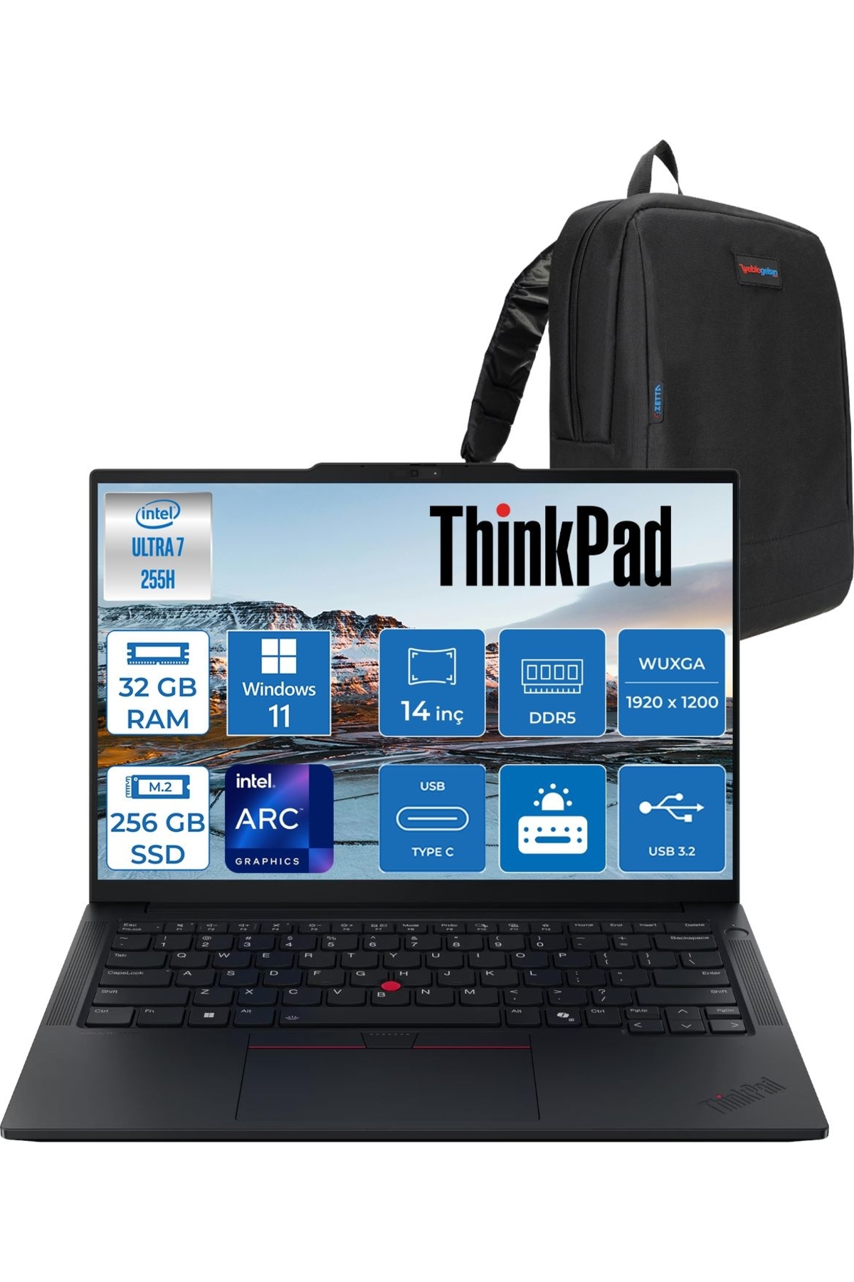 LENOVO Thinkpad E14 G7 Ultra 7 255H Aı 32GB 256GBSSD 14