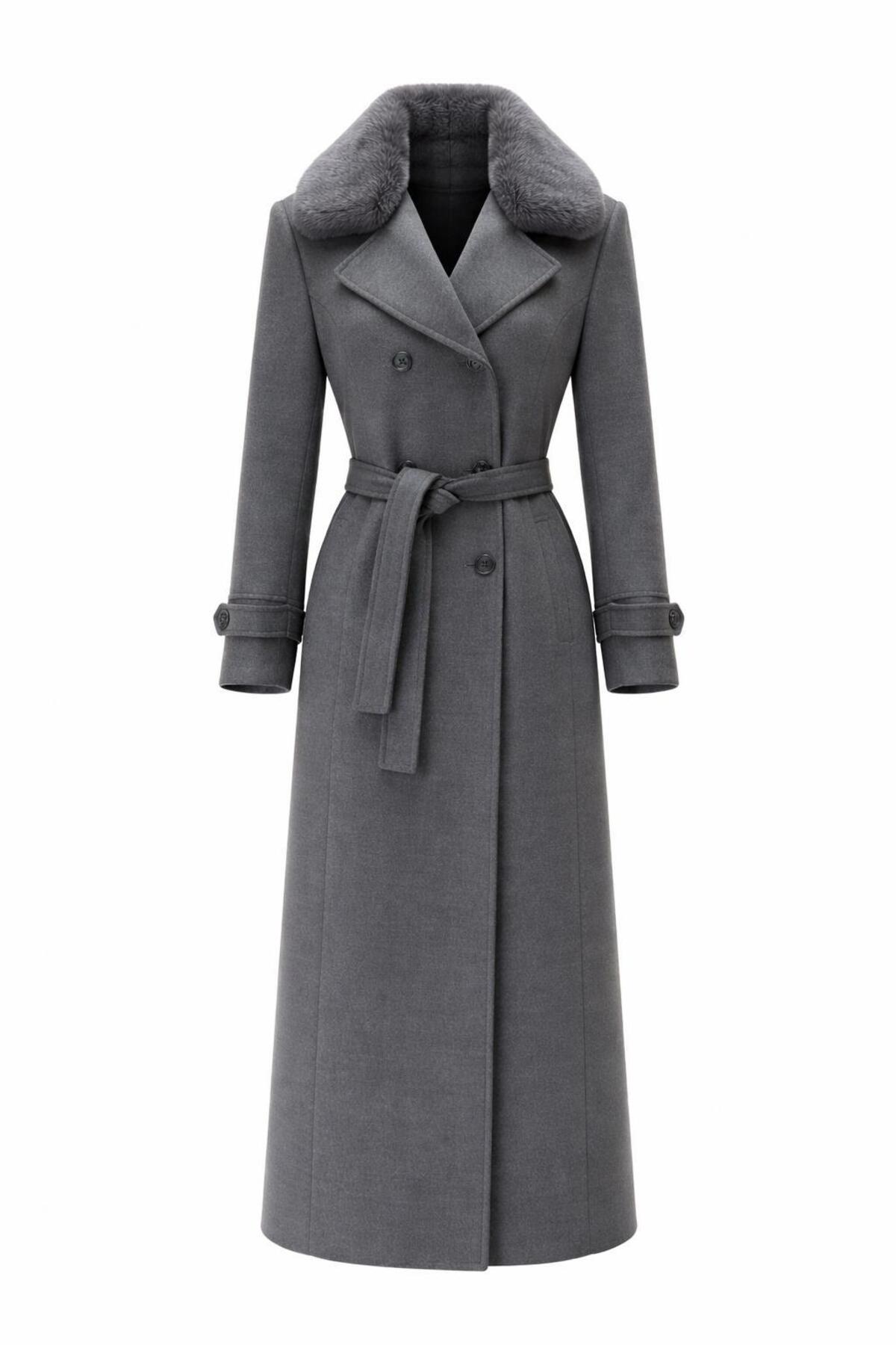 ESİN GİYİM  KRUVAZE KAŞE PALTO