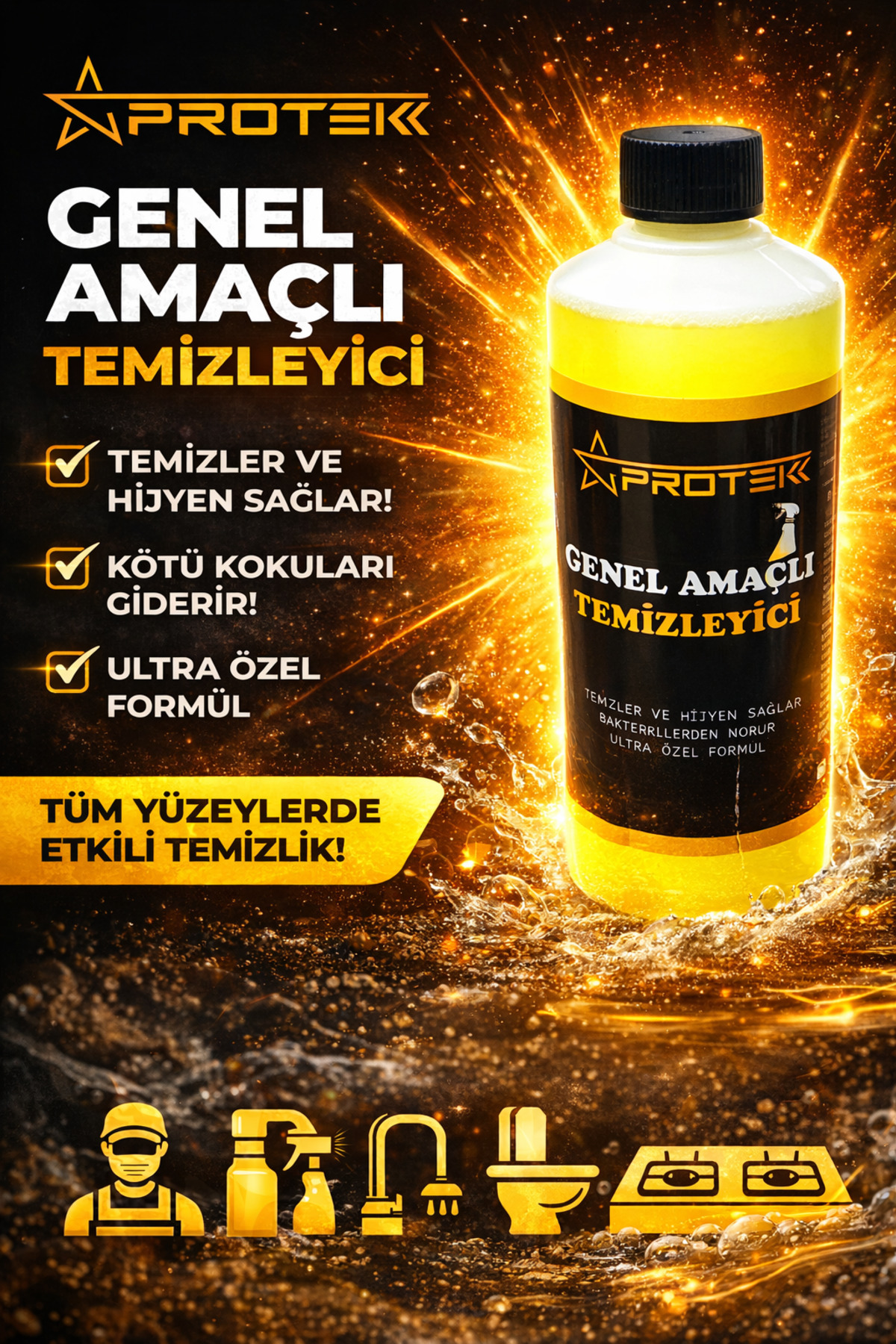 PROTEK GENEL AMAÇLI TEMİZLEYİCİ - Fiyatı, Yorumları
