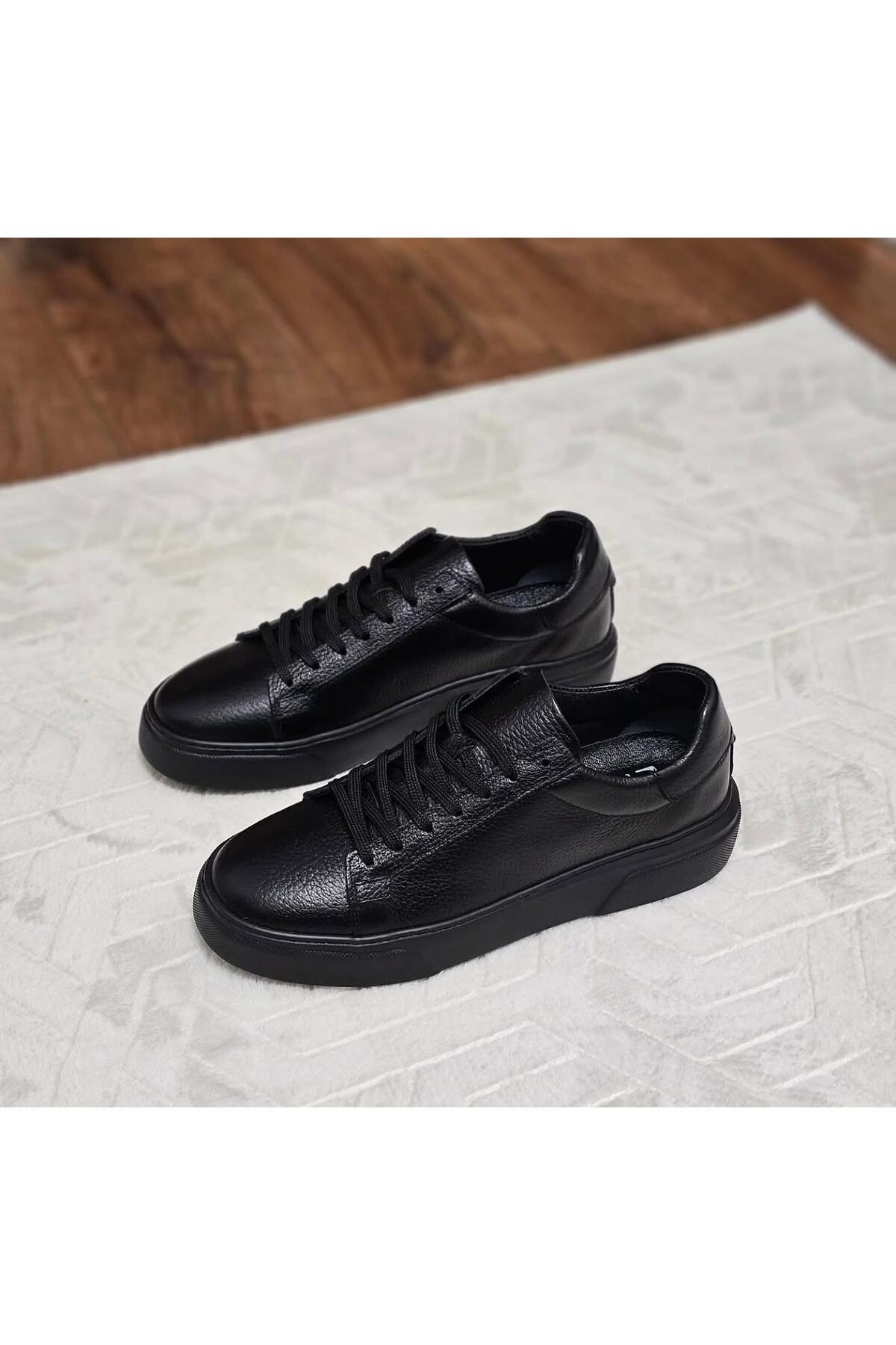 Taşpınar Ayakkabı %100 Hakiki Deri Ortopedik Hafif Erkek Rahat Günlük Hafif Terletmez Büyük Numara Sneaker Ayk. 37-50 görsel 4
