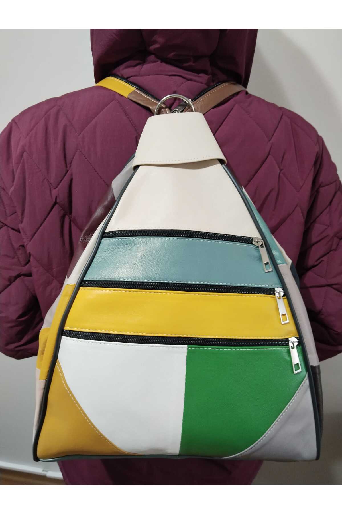 GENUINE LEATHER WOMEN'S BACKPACK (40CM X 26CM X 17CM)