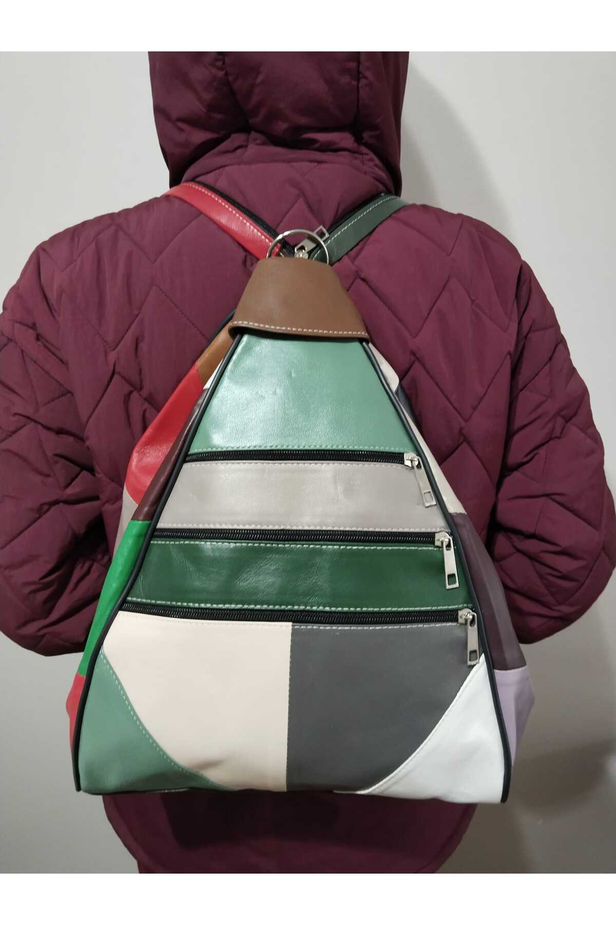 GENUINE LEATHER WOMEN'S BACKPACK (40CM X 26CM X 17CM)