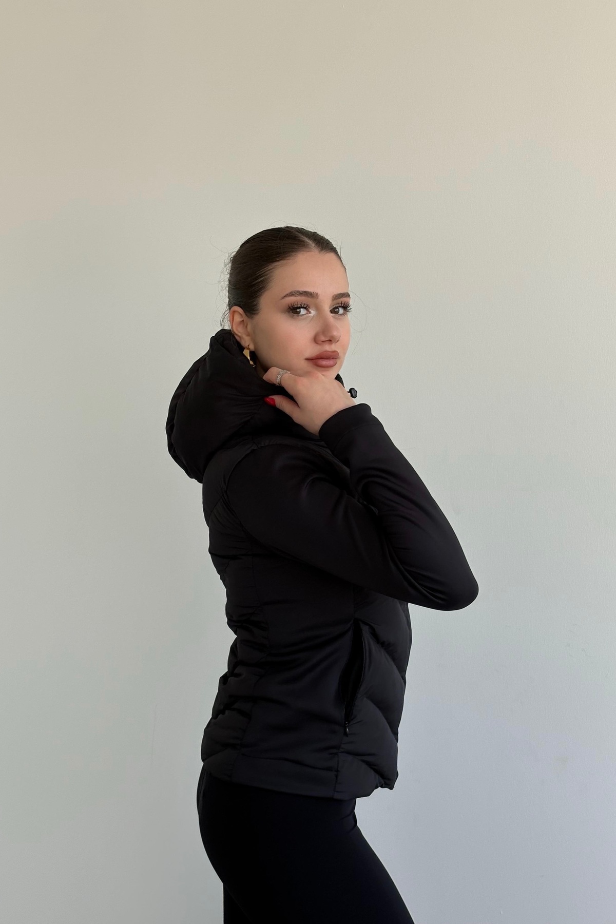 Moderk  ZRA Model Range Rover Mom Kontrast Şişme Mont Ceket Kadın Astarlı - Görsel 3