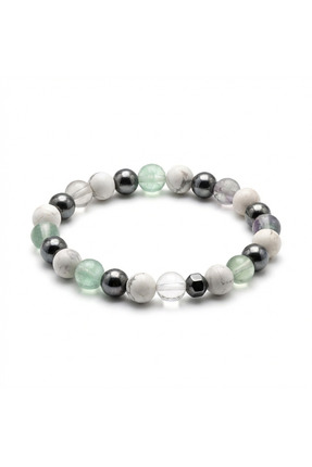 ZAHRADOĞALTAŞ DOĞAL TAŞ ÇOCUK HEMATİT-HAVLİT-FLORİT BİLEKLİK