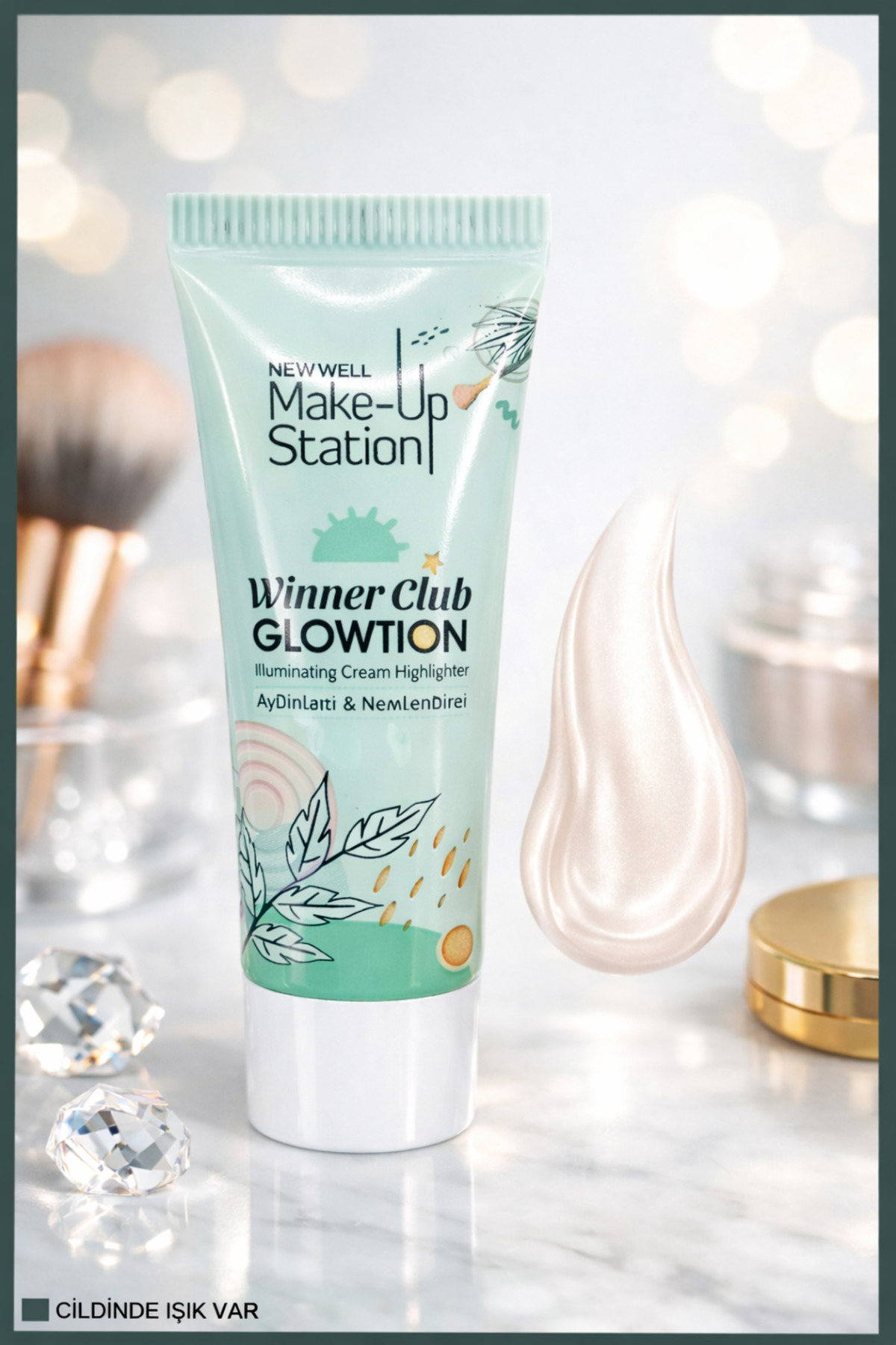 Newwell Glowtion Makyaj Bazı Beyaz No:1 20ml — سفید 8680923358369 — تصویر 3 از 4