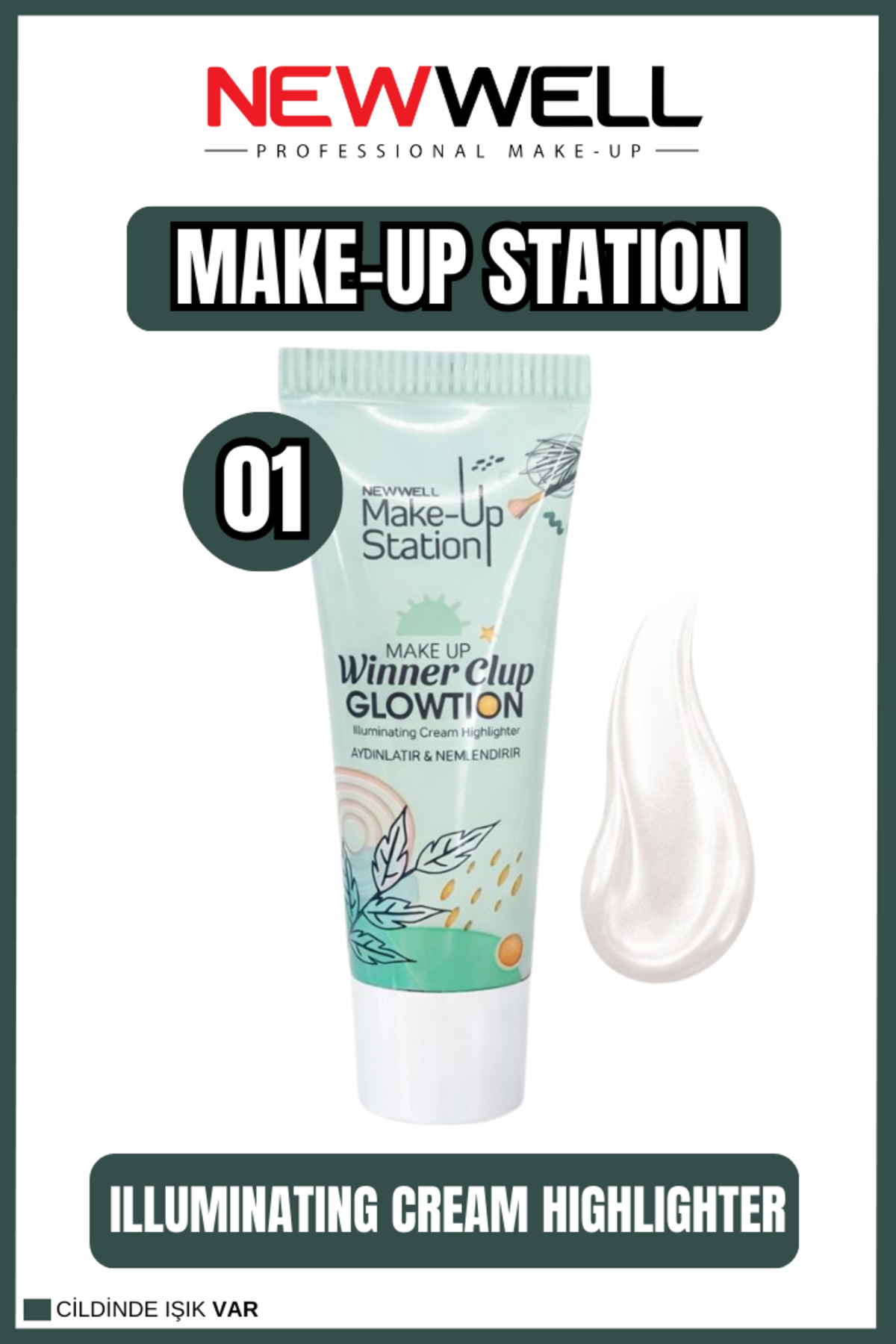 Newwell Glowtion Makyaj Bazı Beyaz No:1 20ml — سفید 8680923358369