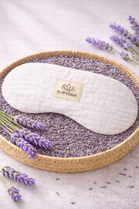 SUNYOGA Lavantalı Meditasyon Göz Yastığı-Göz Minderi (Savasana & Uyku İçin) K...