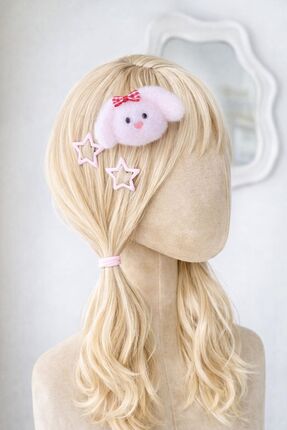 emour Pofuduk Peluş Toka Seti, Sevimli Köpek Toka,Kız Çocuk Toka Seti, Renkli...