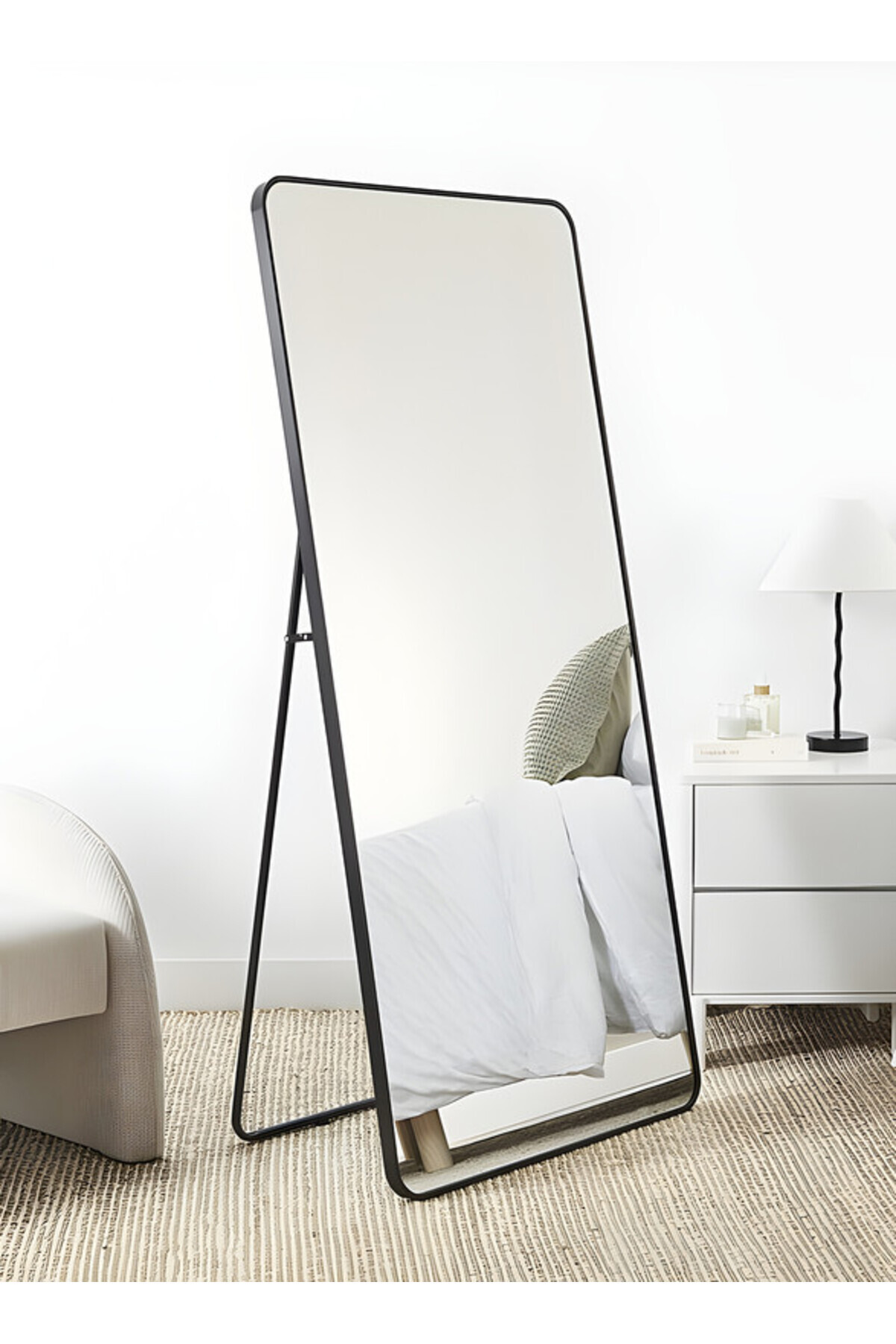 مرآة كبيرة بتصميم أنيق 160×50 سم - مرآة كاملة الطو...