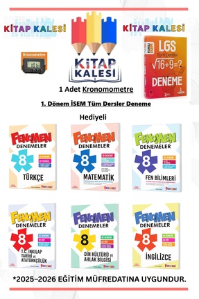 Fenomen Yayıncılık 8. SINIF TÜM DERSLER BRANŞ DENEME SETİ VE İSEM 1. DÖNEM TÜ...