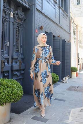 ELİFİMTESETTÜR Boydan Piliseli Elbise