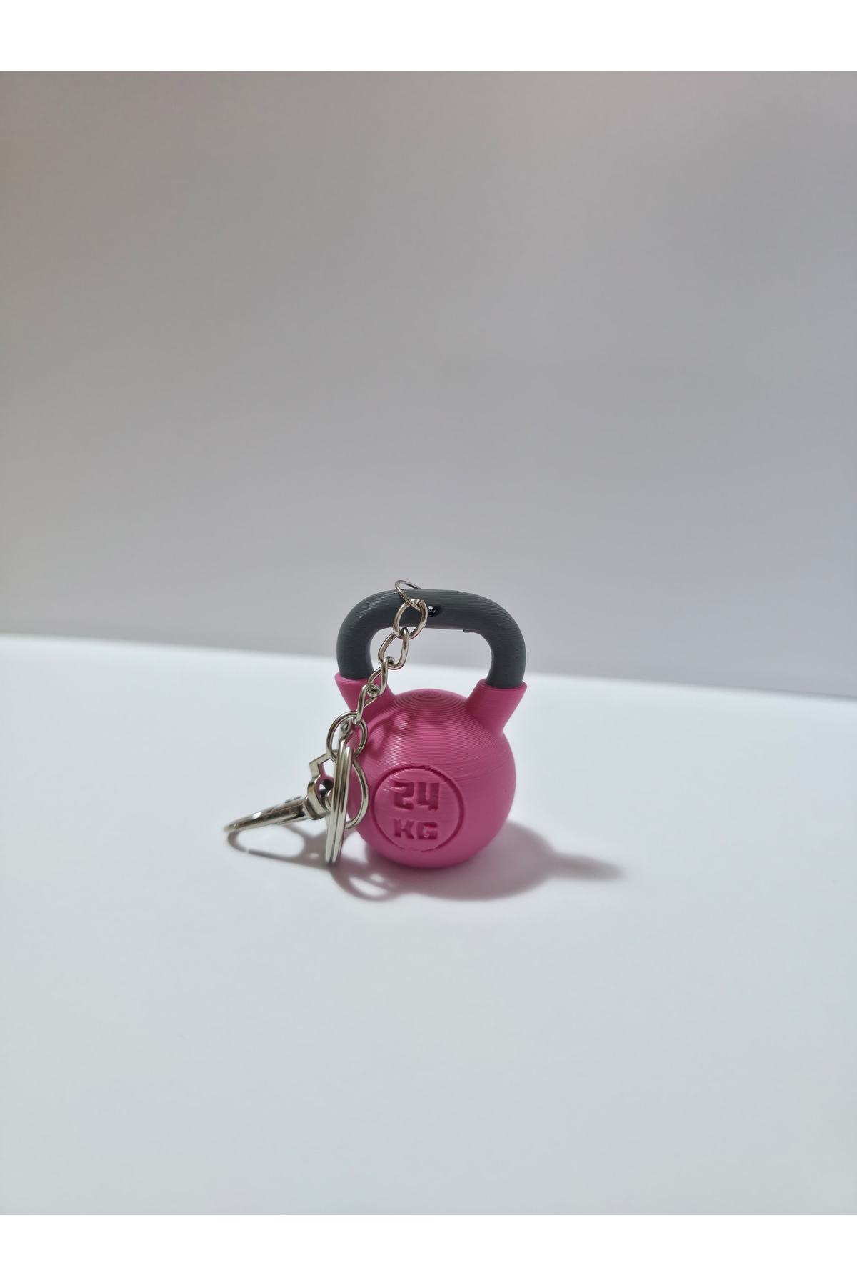 Gym Sports Kettlebell Double Keychain, Bag Charm Ornament