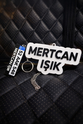 Sekovlog59 KİŞİYE ÖZEL İSİMLİ DİKİZ AYNASI SÜSÜ, PLAKA ANAHTARLIK, SEVGİLİYE ...