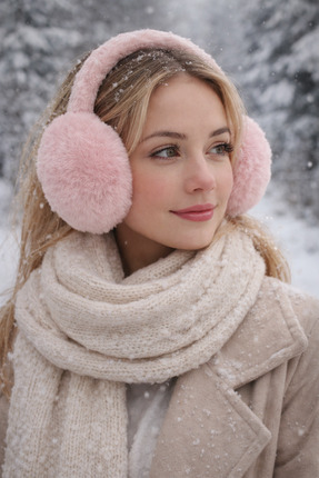 BUĞLEM Katlanabilir Peluş Kulaklık - Kadın Aksesuar