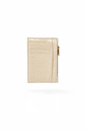 Generic Kroko Fermaurlı Kartlık - Ekru