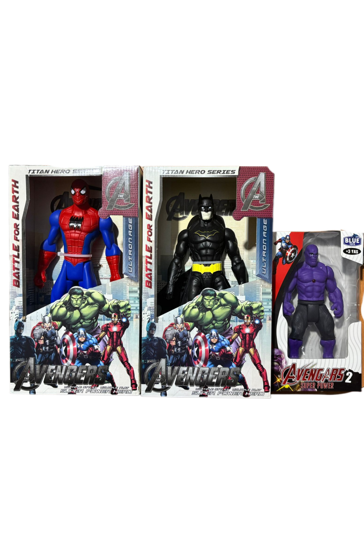 MİNGODAN Süper Kahramanlar Oyuncak Seti - 3'lü Awengers Marvel MİNGODAN Süper Kahramanlar Oyuncak Seti - 3'lü Awengers Marvel