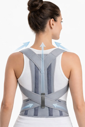 modalarge Dik Duruş Korsesi Gri Kamburluk Sırt Omuz Korse Dik Durmak Için Kad...