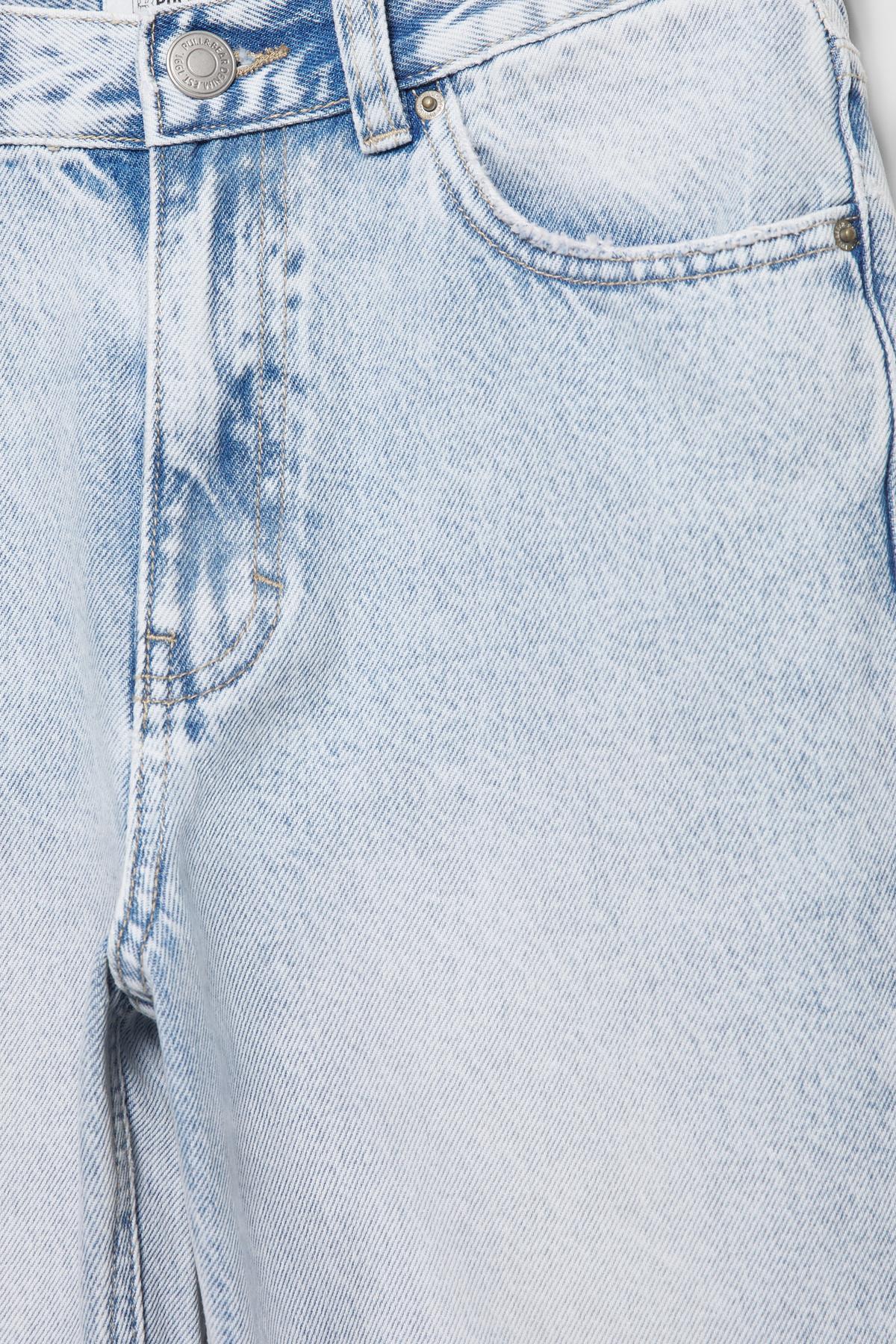 Pull & Bear  Mom fit yüksek bel jean - Görsel 8