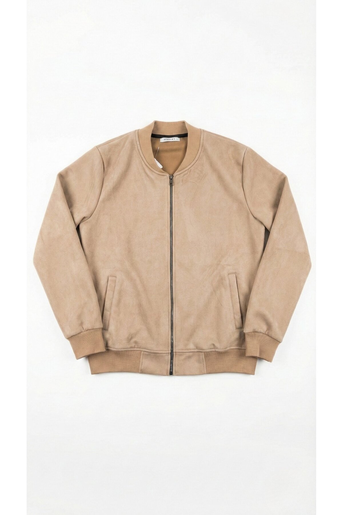 MDKConceptShop Erkek Scuba Süet Kumaş Bomber Hırka görsel 6