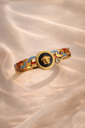 Adanova Concept Icon Taşlı Çelik Kelepçe Bileklik