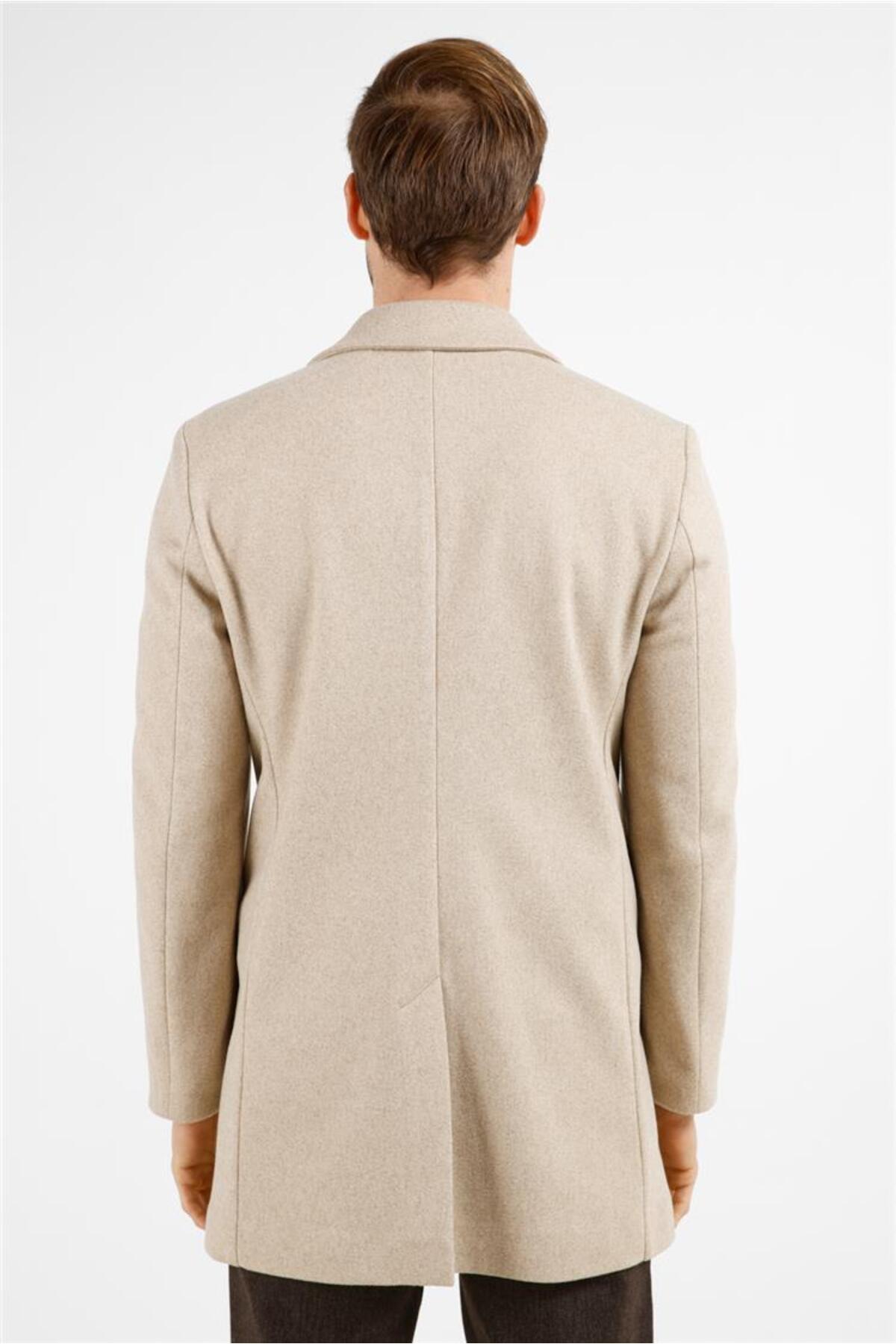 یقه تک بژ Flexible Slim Fit Classic Stash Coat 1005255101 — رنگارنگ — تصویر 5 از 6
