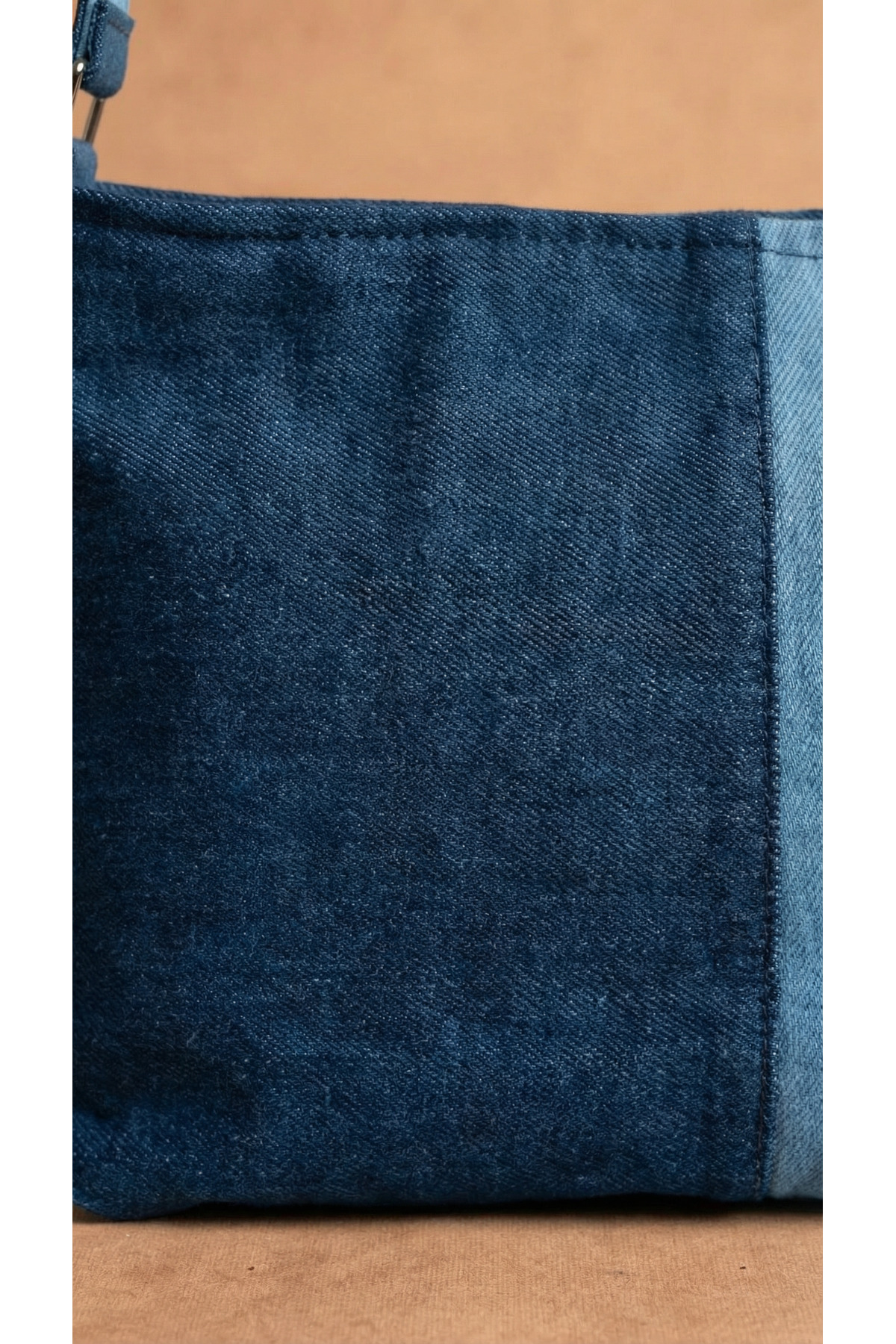 ENZİM JEANS  Kadın Kot Omuz Çantası Denim Kumaş Askılı Çanta - Görsel 7