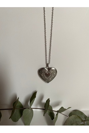 DGD ACCESSORIES Vintage Kalp Kapaklı Kolye