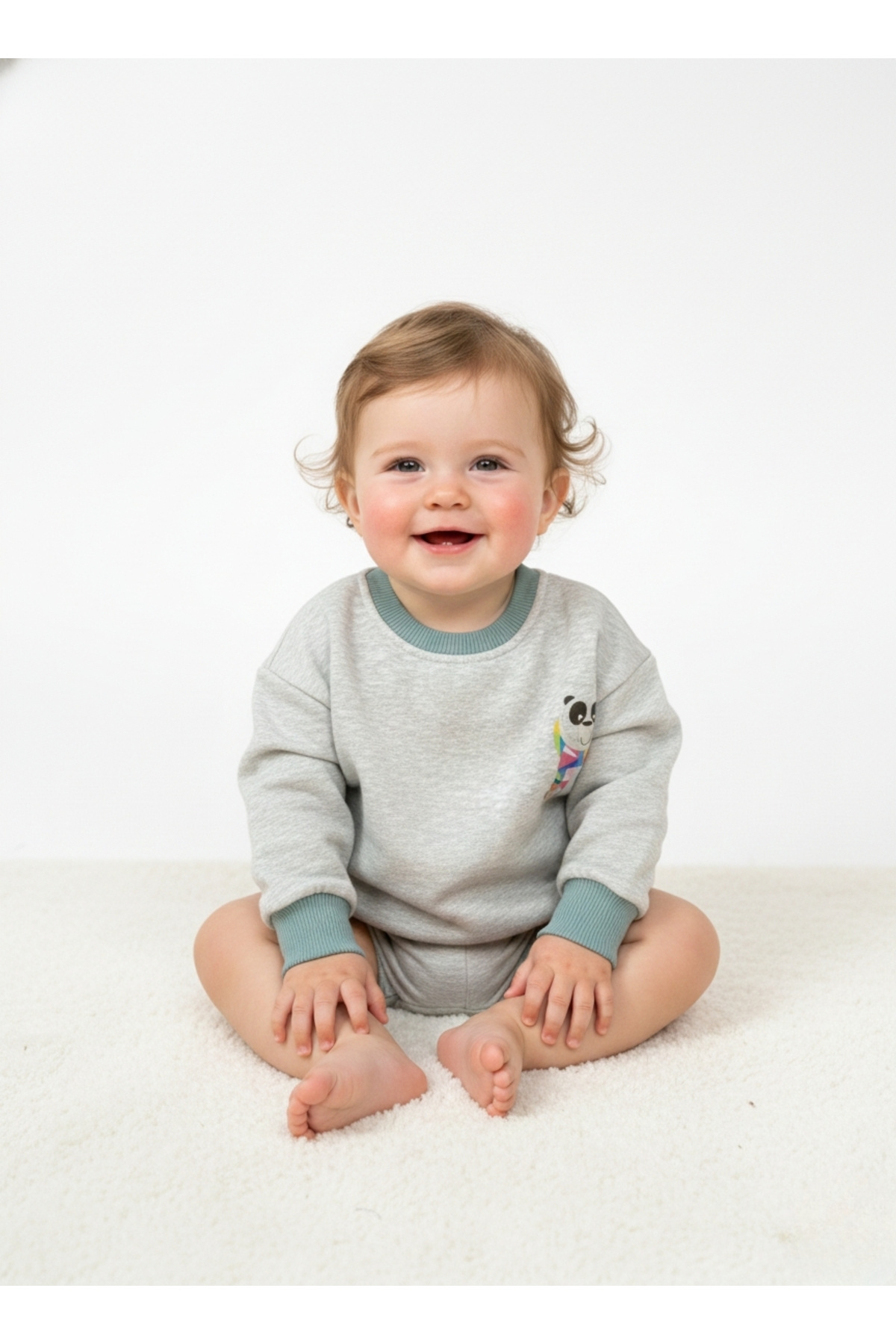 lilico Çocuk Pamuk Renkli Baskılı Oversize 2 İp 2'li Sweatshirt fotoğrafı 2 (önizleme)