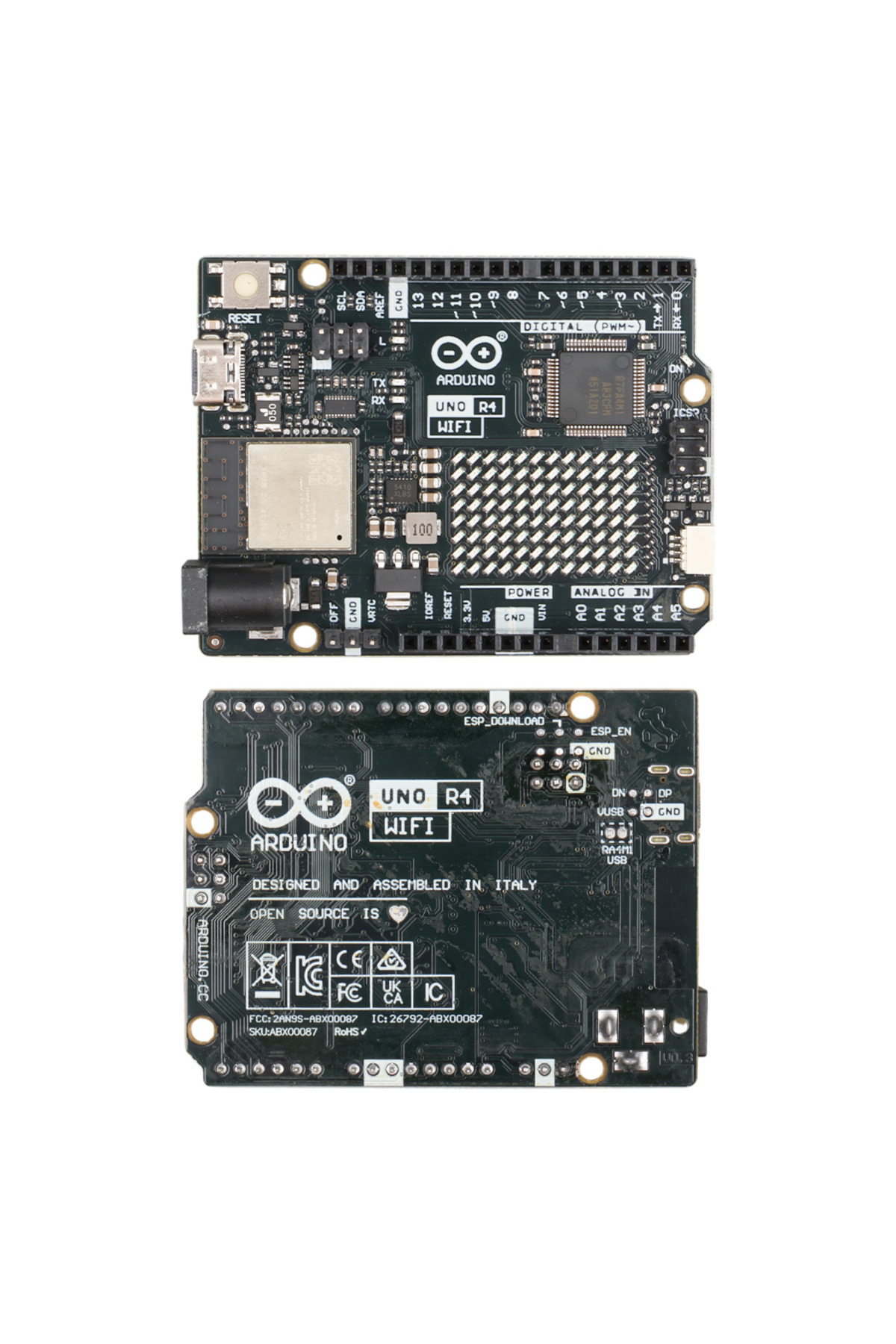 Arduino R4m1 Renesas Powermaster Arduino Uno R4 WiFi (USB-C) Renesas RA4M1 32-Bit Geliştirme ...