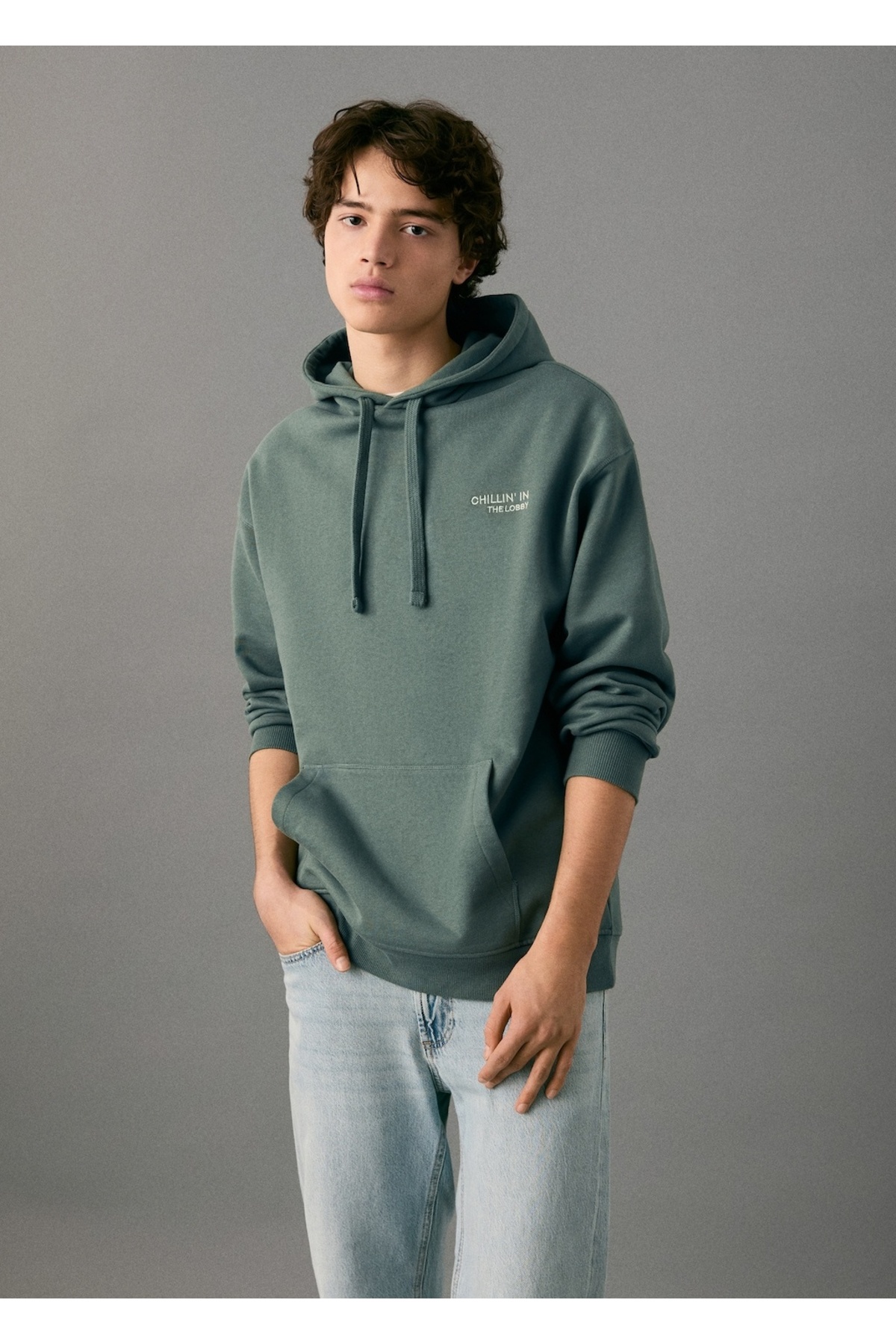 مانگو سویشرت کلاه‌دار طرح‌دار