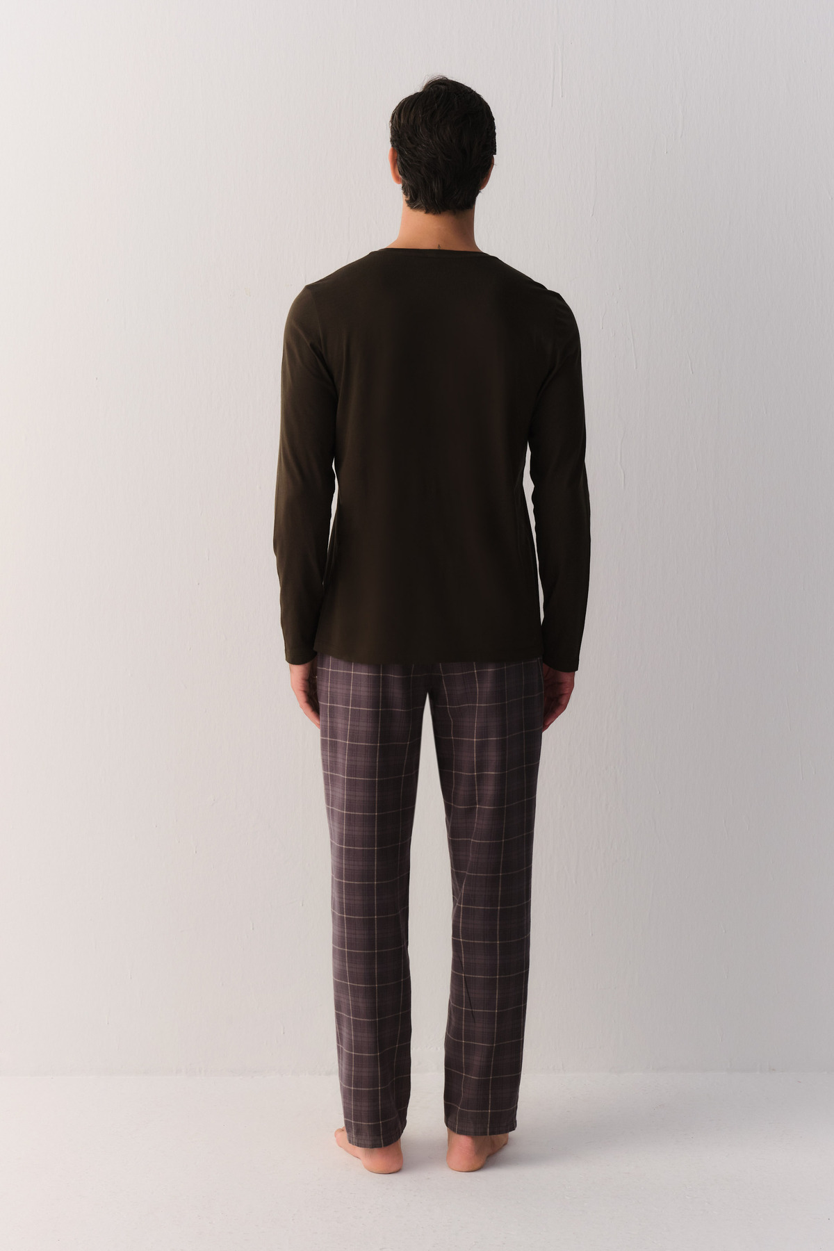 Suwen  Flanel Check Erkek Pijama Altı - Görsel 4