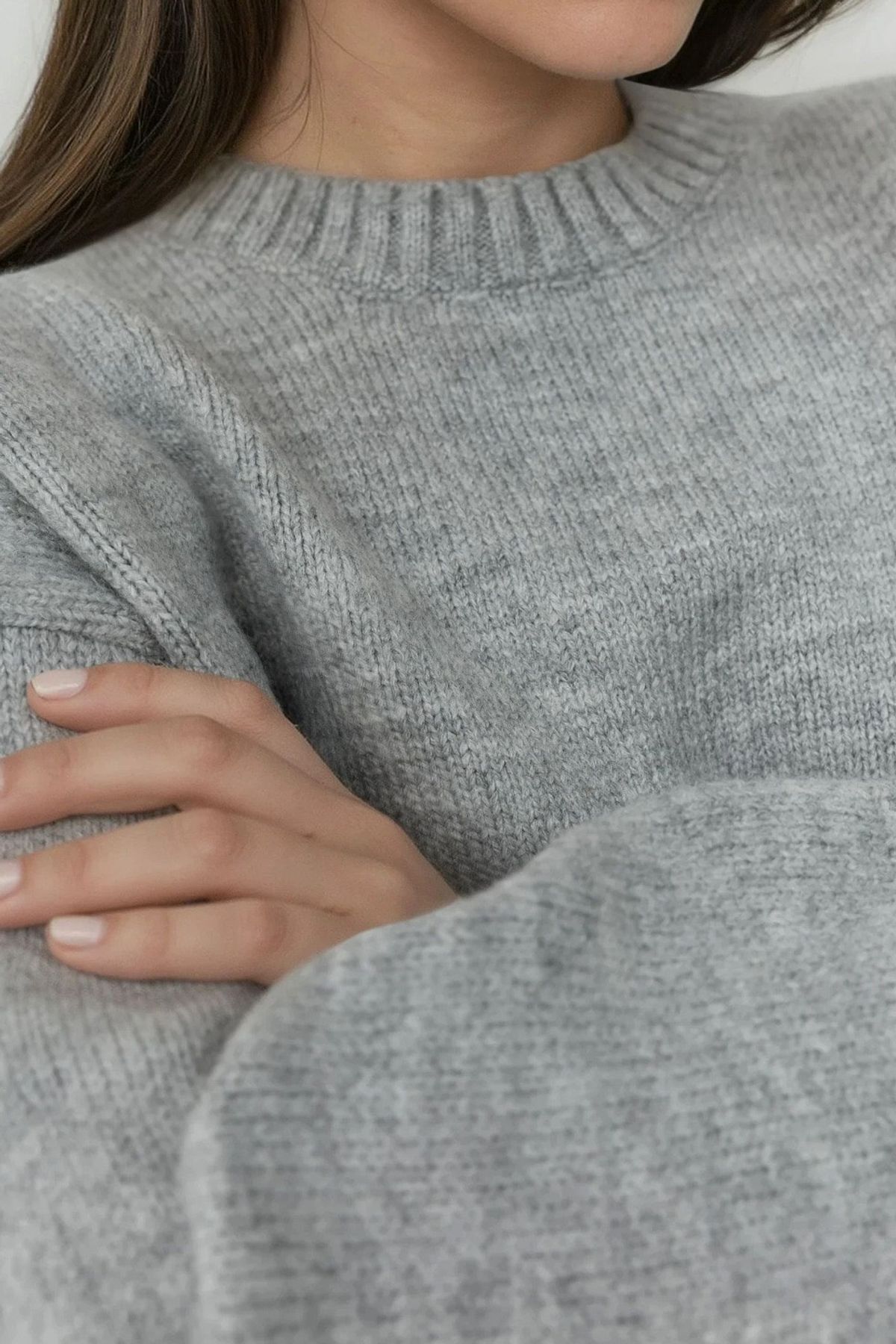 Hiccup  Kalın Ekstra Yumuşak Yuvarlak Yaka Kazak - Görsel 3