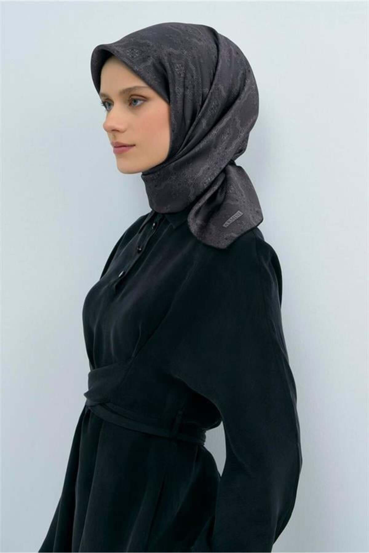 Armine İpek Eşarp 2026 Yaz - 9522-81 Füme Twill - Fiyatı, Yorumları