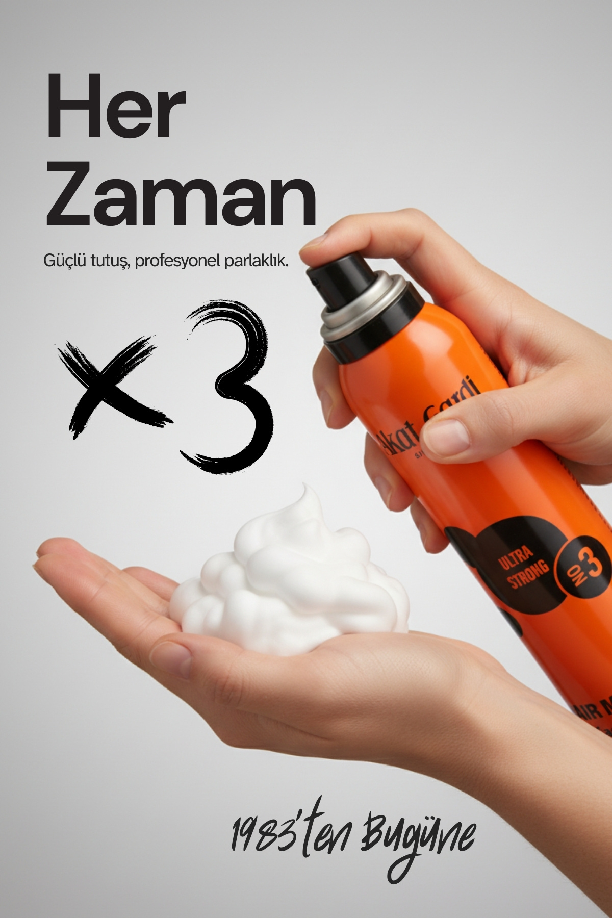 Saç Köpüğü Ultra Strong No:3 Turuncu 200 ml — AKATKPKTRNC3 — تصویر 4 از 4