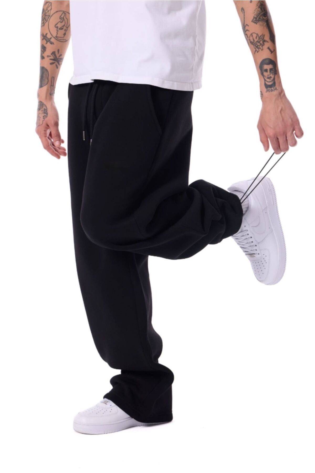 Hira Clothing  İki İplik Yumuşak Dokulu Mevsimlik Ayarlanabilir Lastikli Rahat Kesim Eşofman Altı - Görsel 2